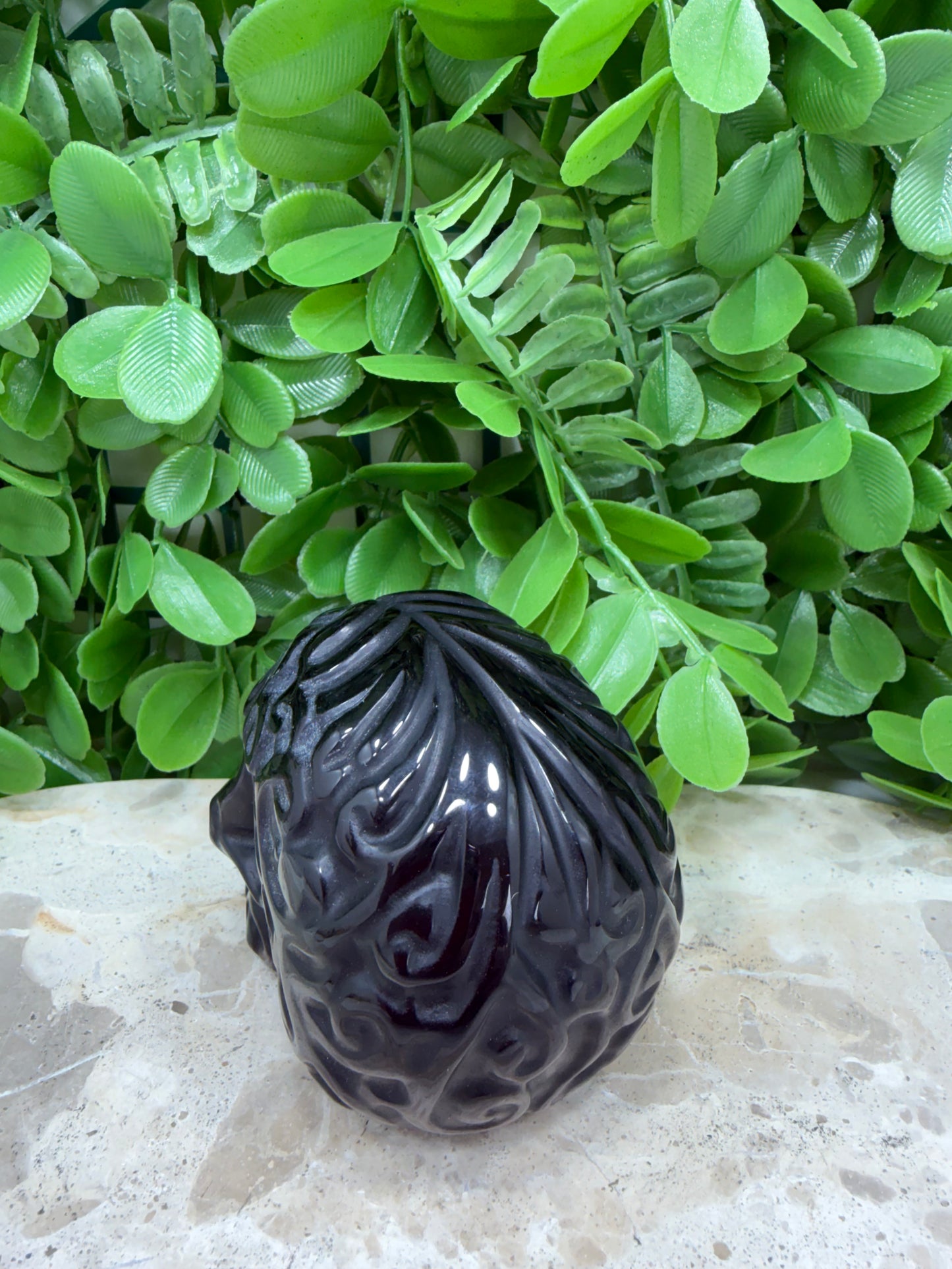 Black Obsidian Skull 404g
