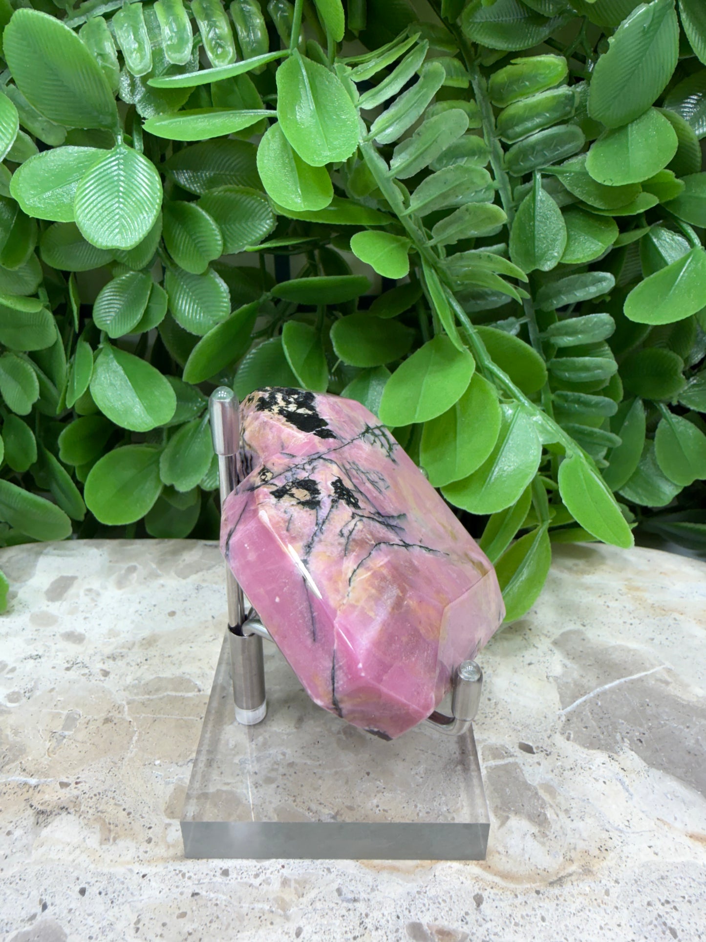 Rhodonite Faceted Heart 182g