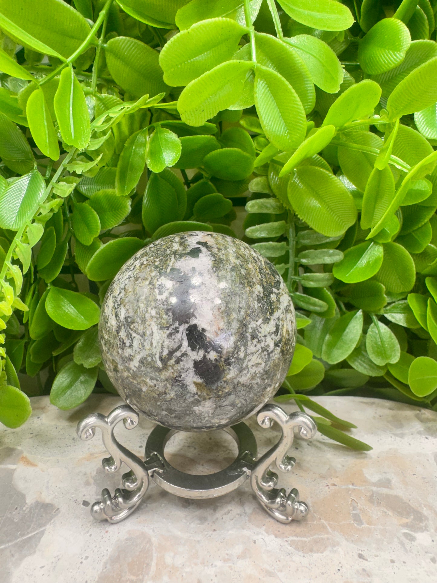 Epidote Hematite Sphere 392g