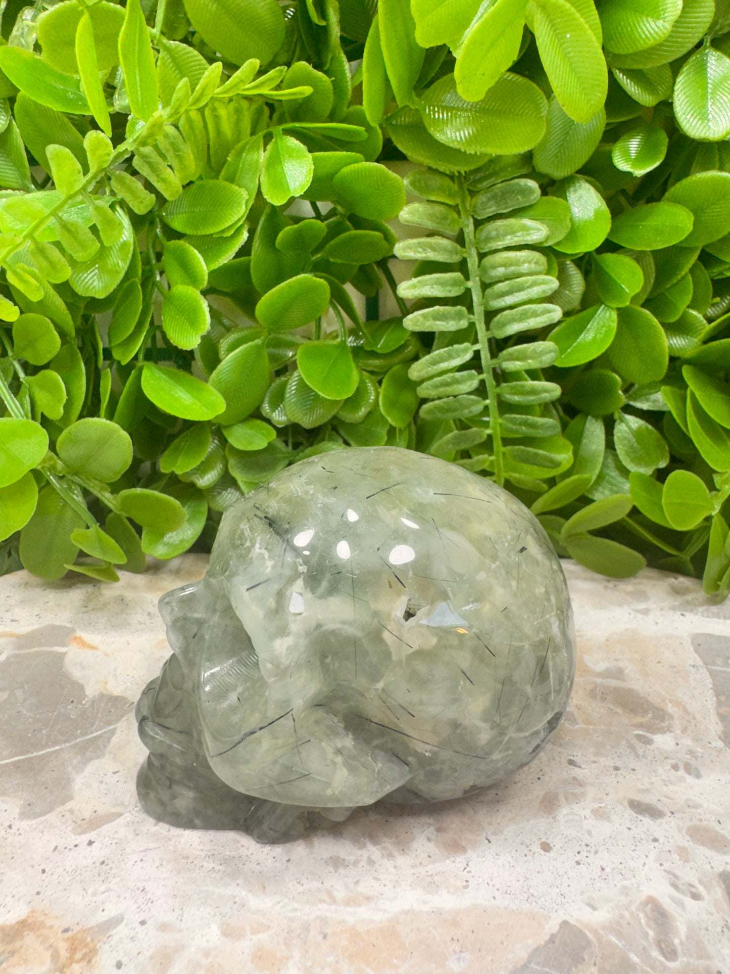Prehnite Skull 482g