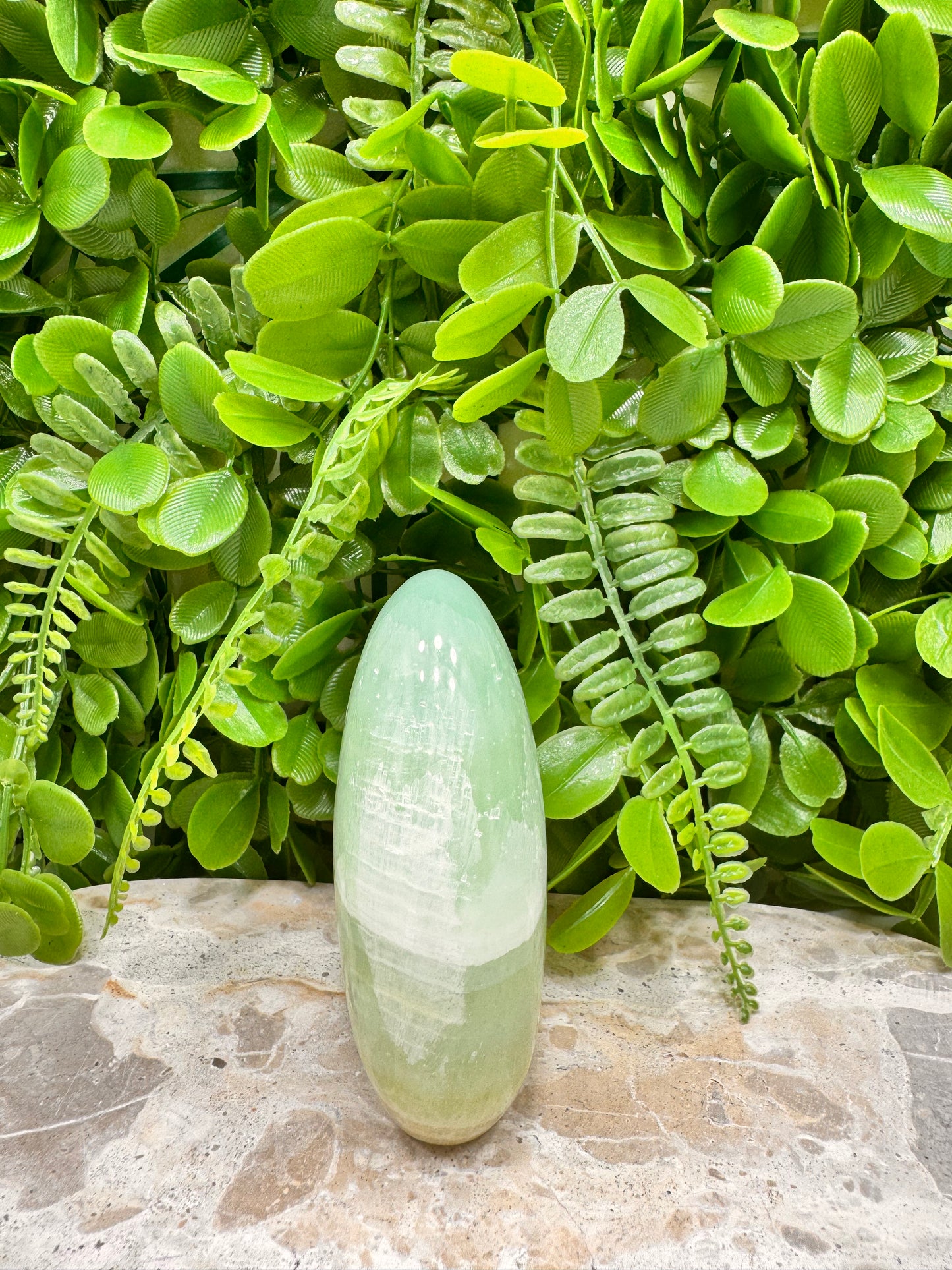 Standing Pistachio Calcite 380g