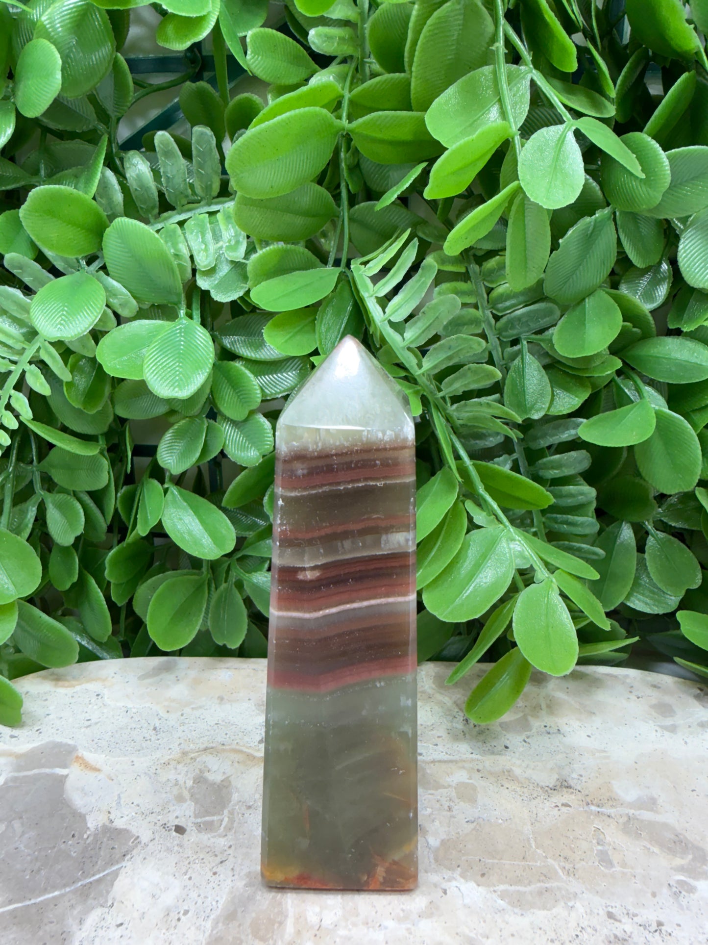 Green Banded Onyx Point 202g