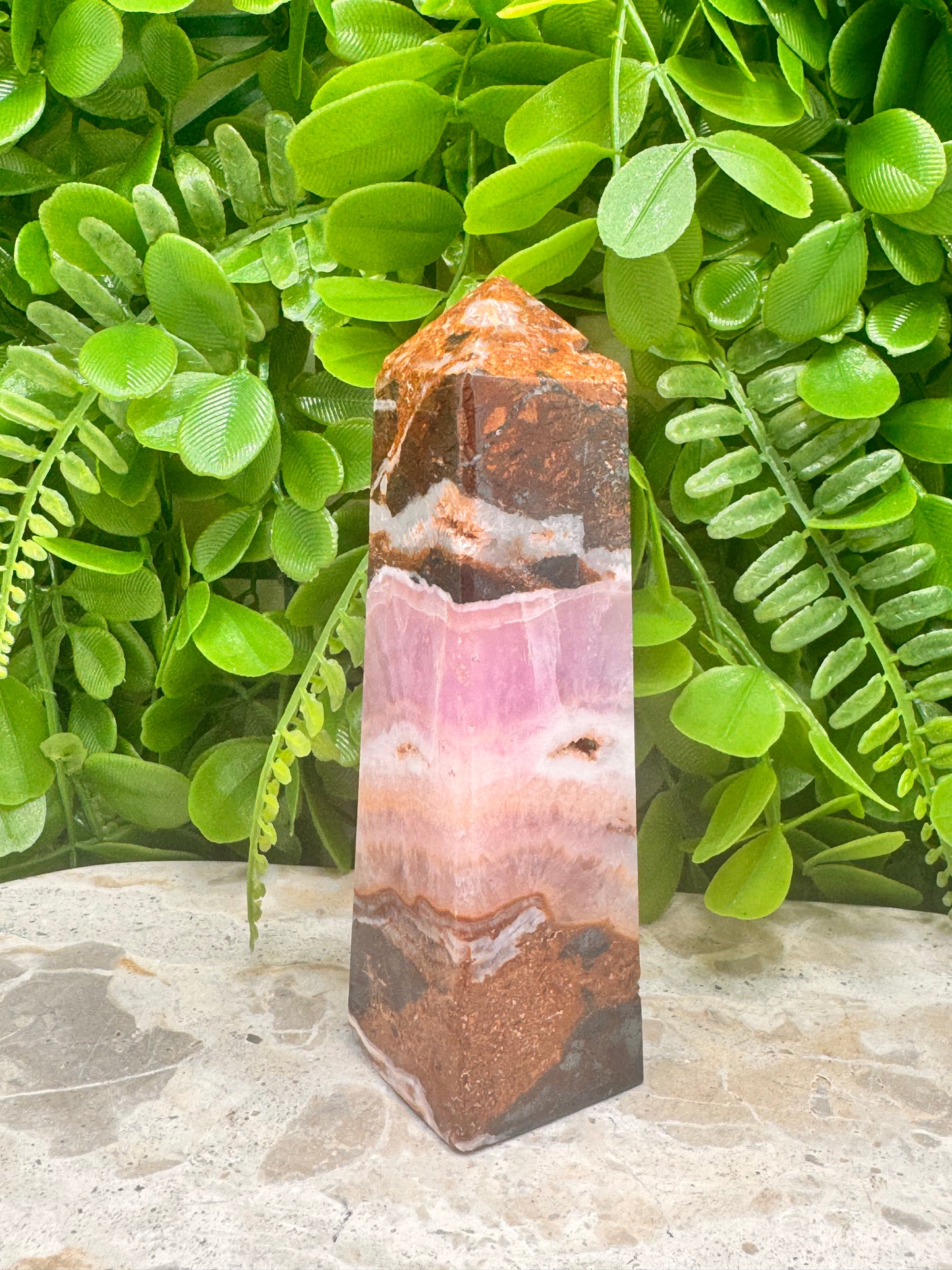 Pink Aragonite Tower 290g