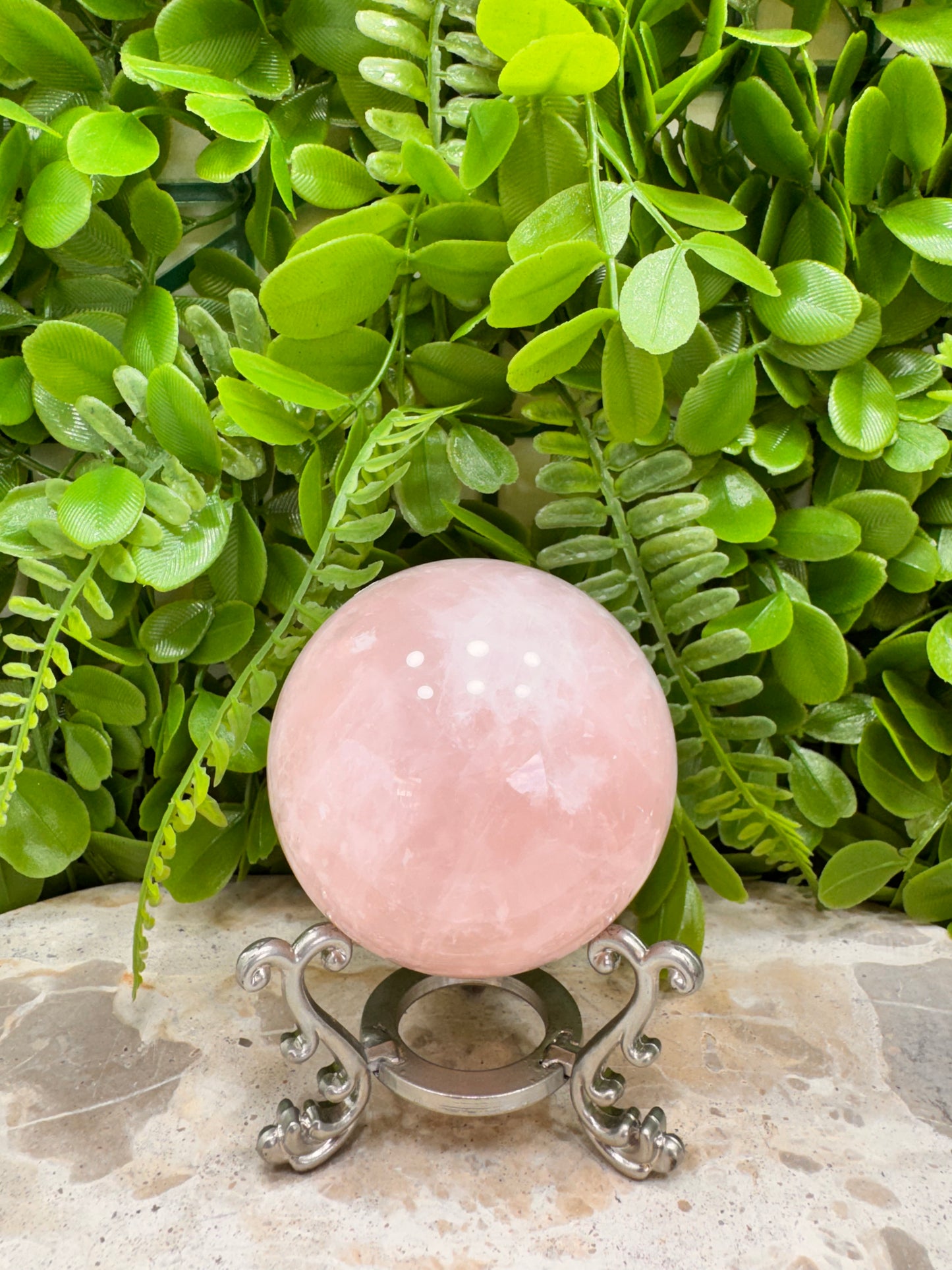 Rose Quartz Sphere 428g