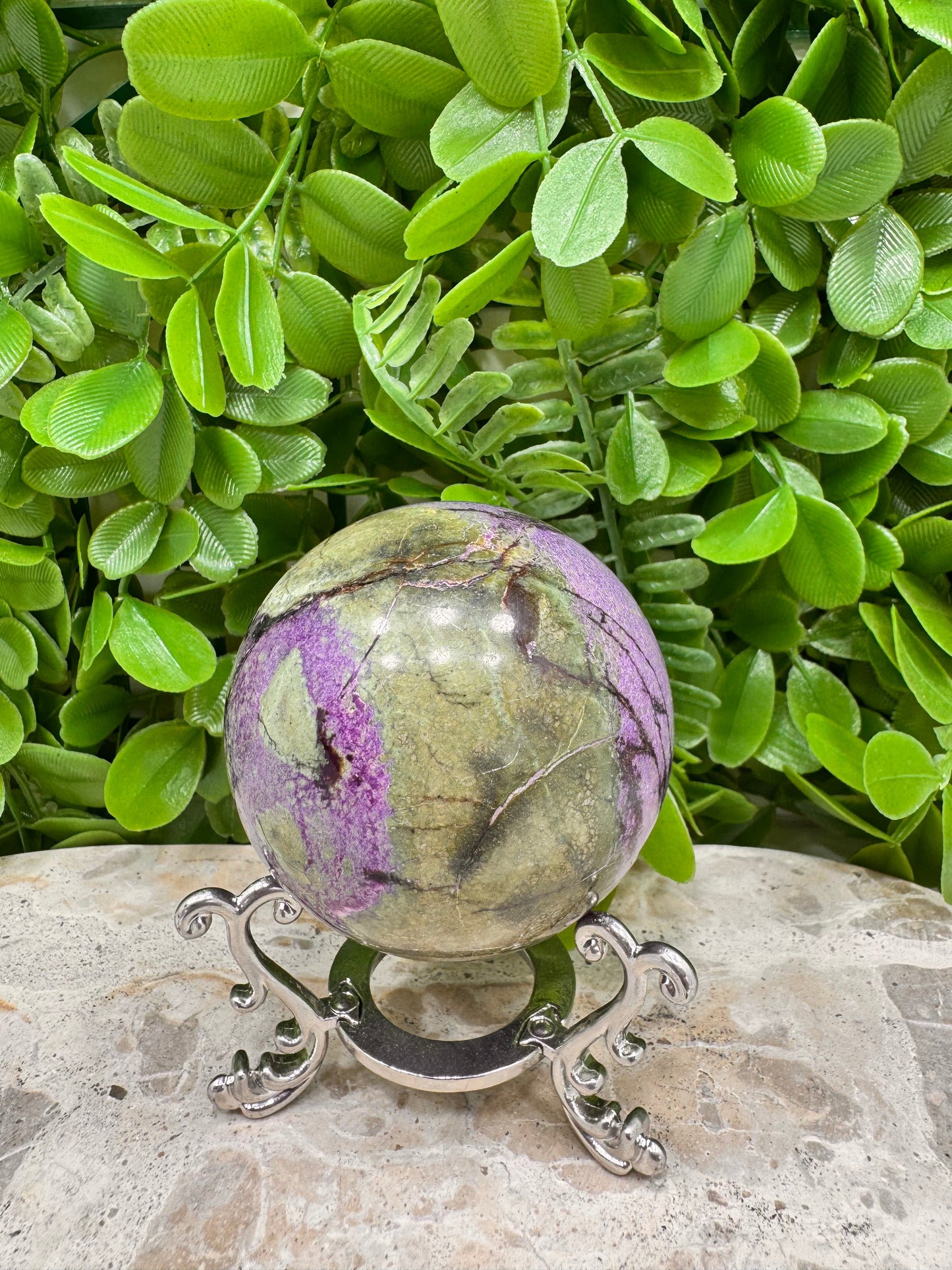 Atlantisite Stichtite Sphere 302g