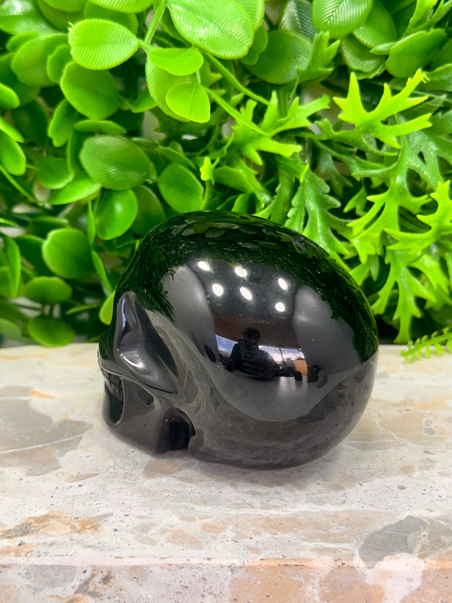 Obsidian Skull 418g