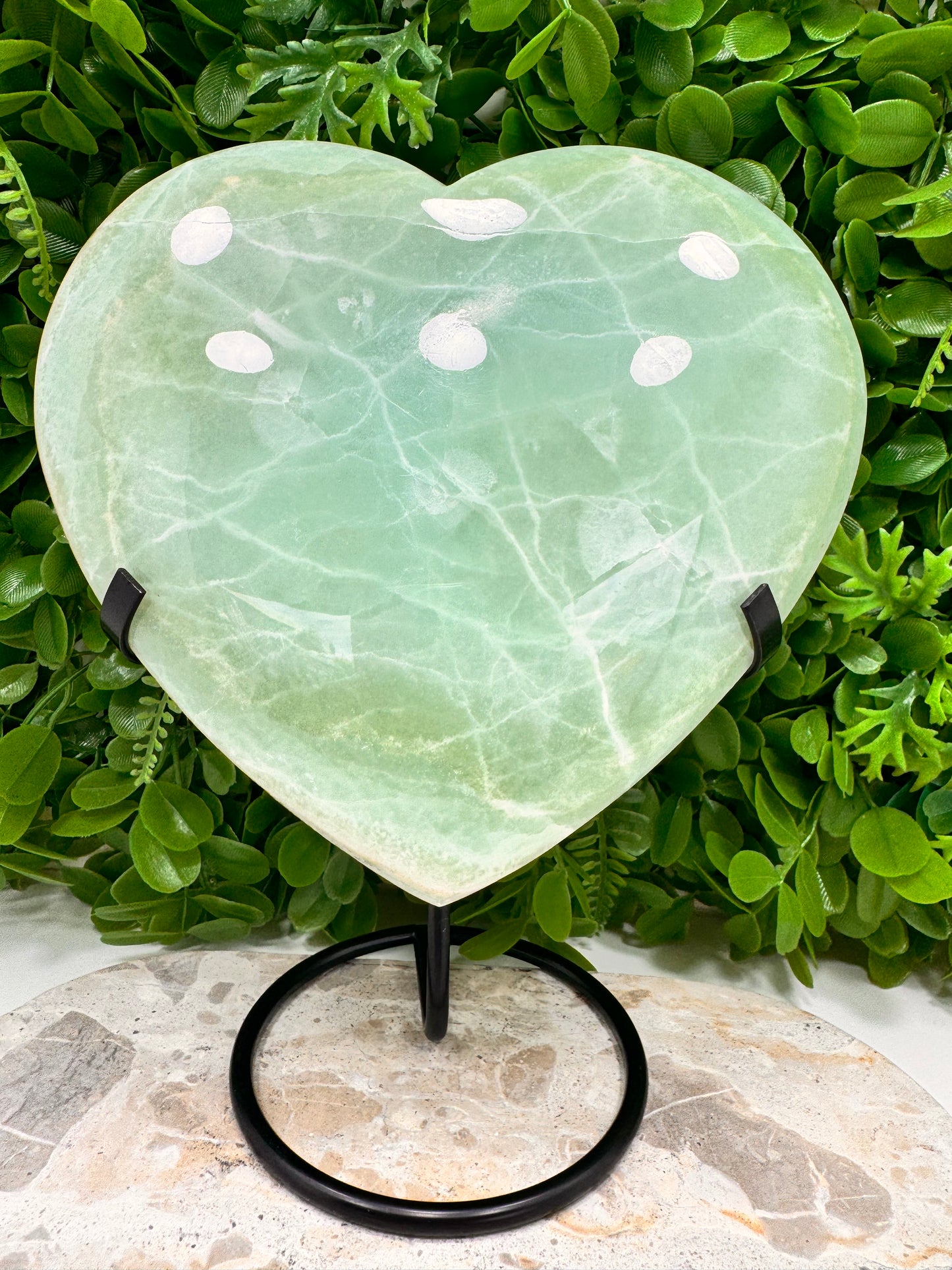 Pistachio Calcite Heart 2866g