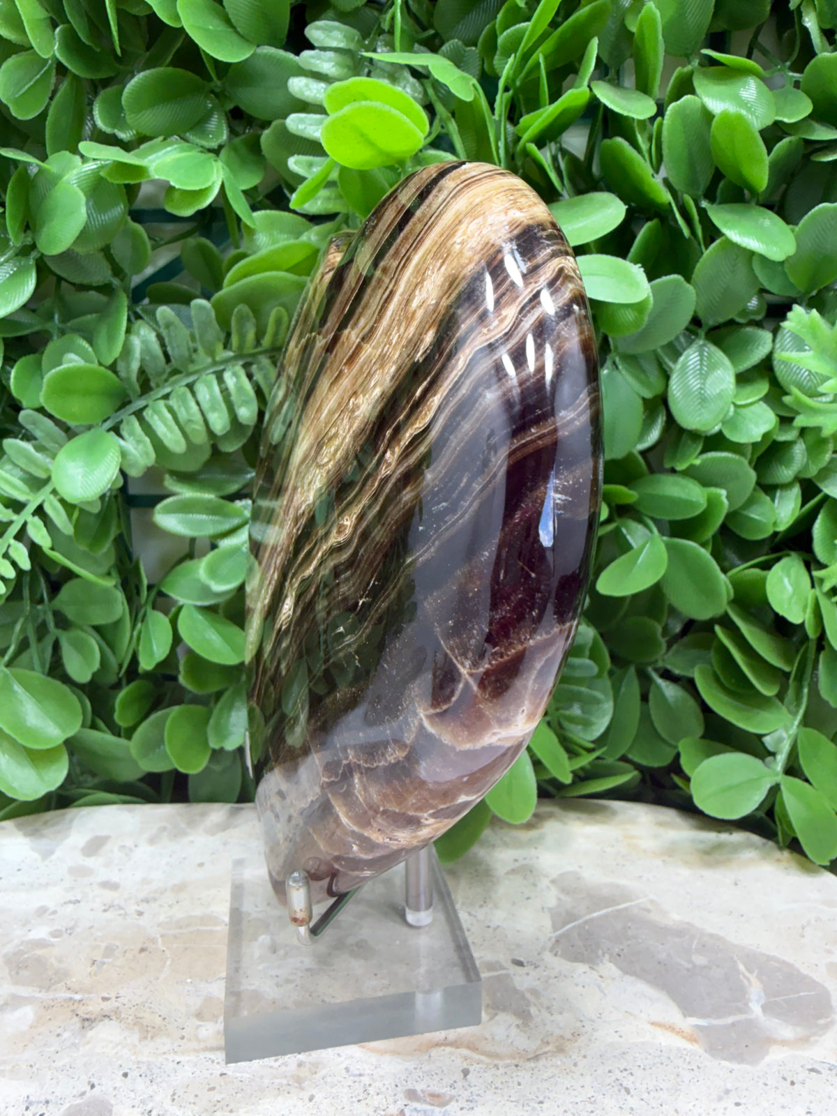 Chocolate Calcite Heart 1058g