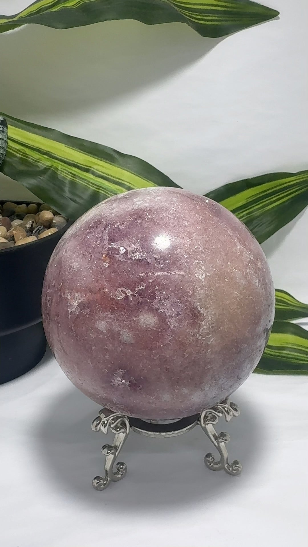 Pink Amethyst Sphere1496g