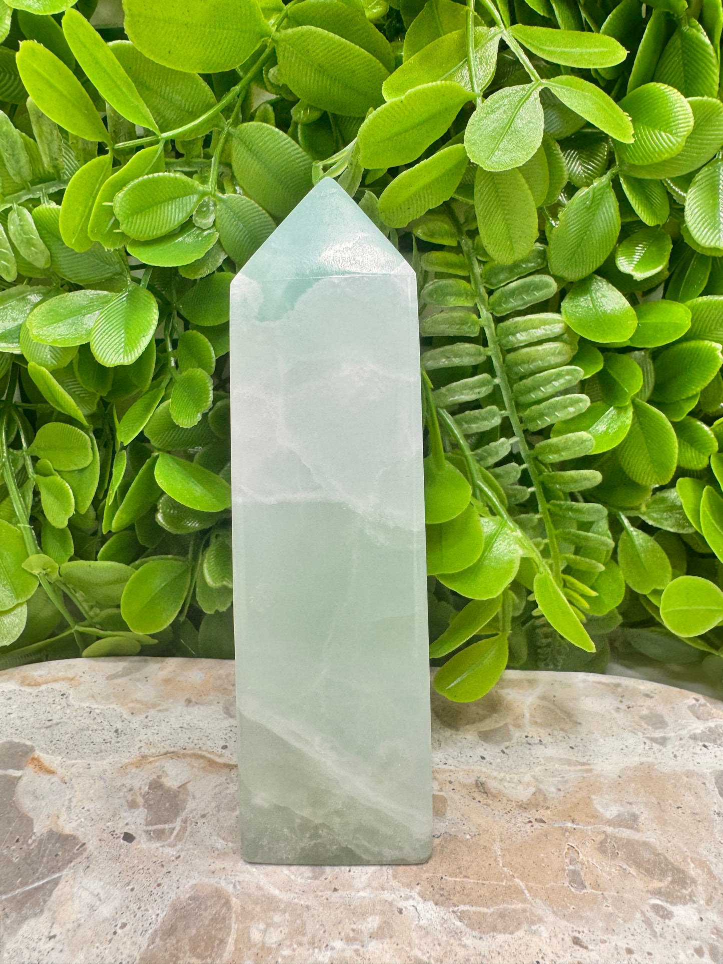 Pistachio Calcite Tower 436g