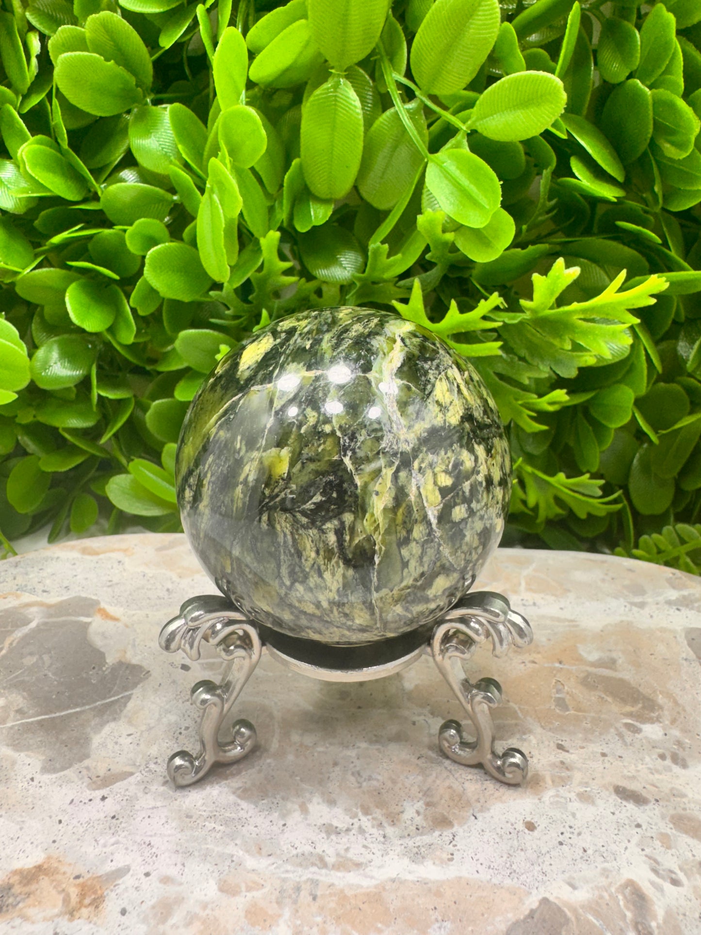 Nephrite Jade Sphere 378g