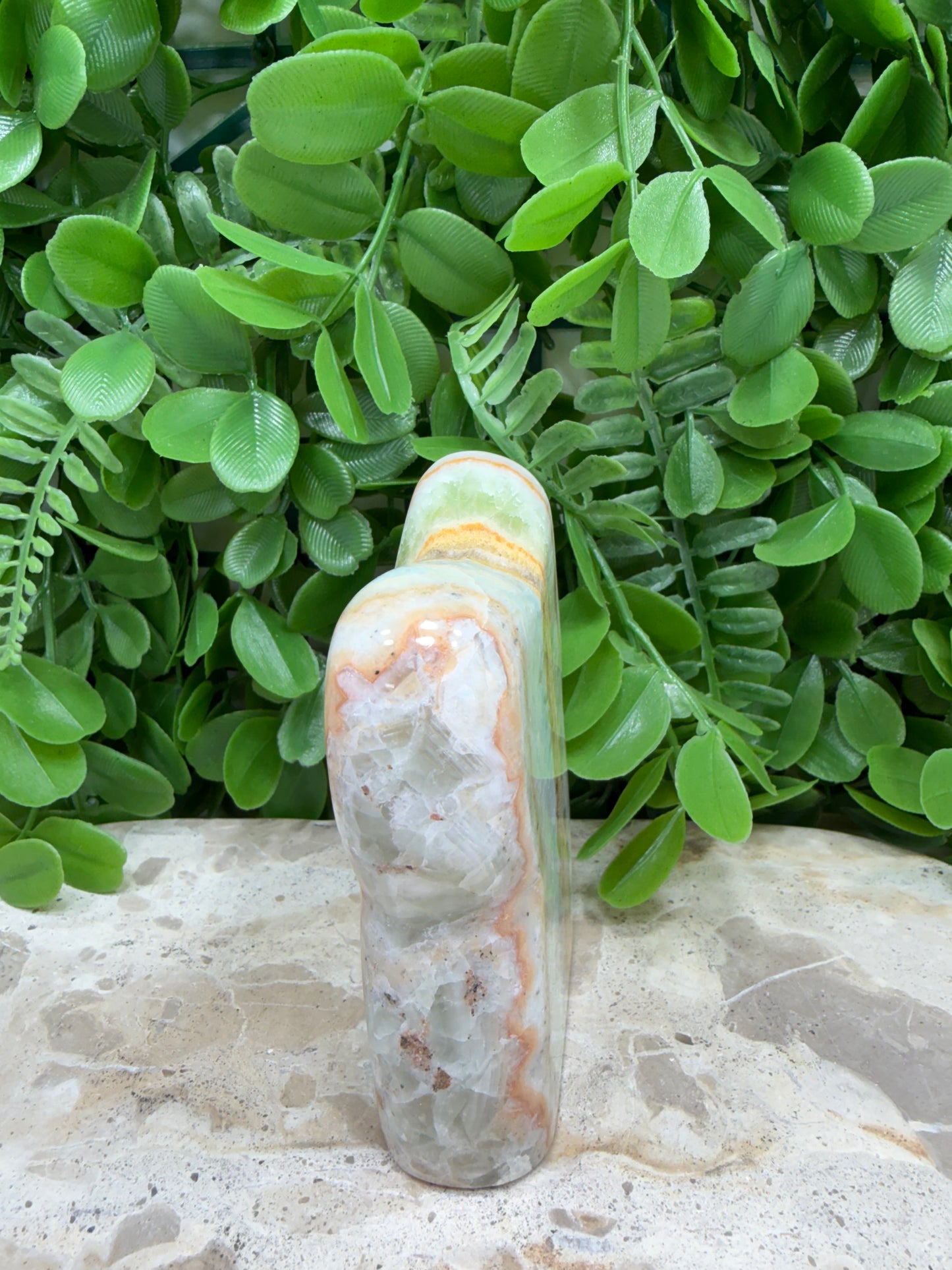 Ocean Green Calcite Freeform 388g