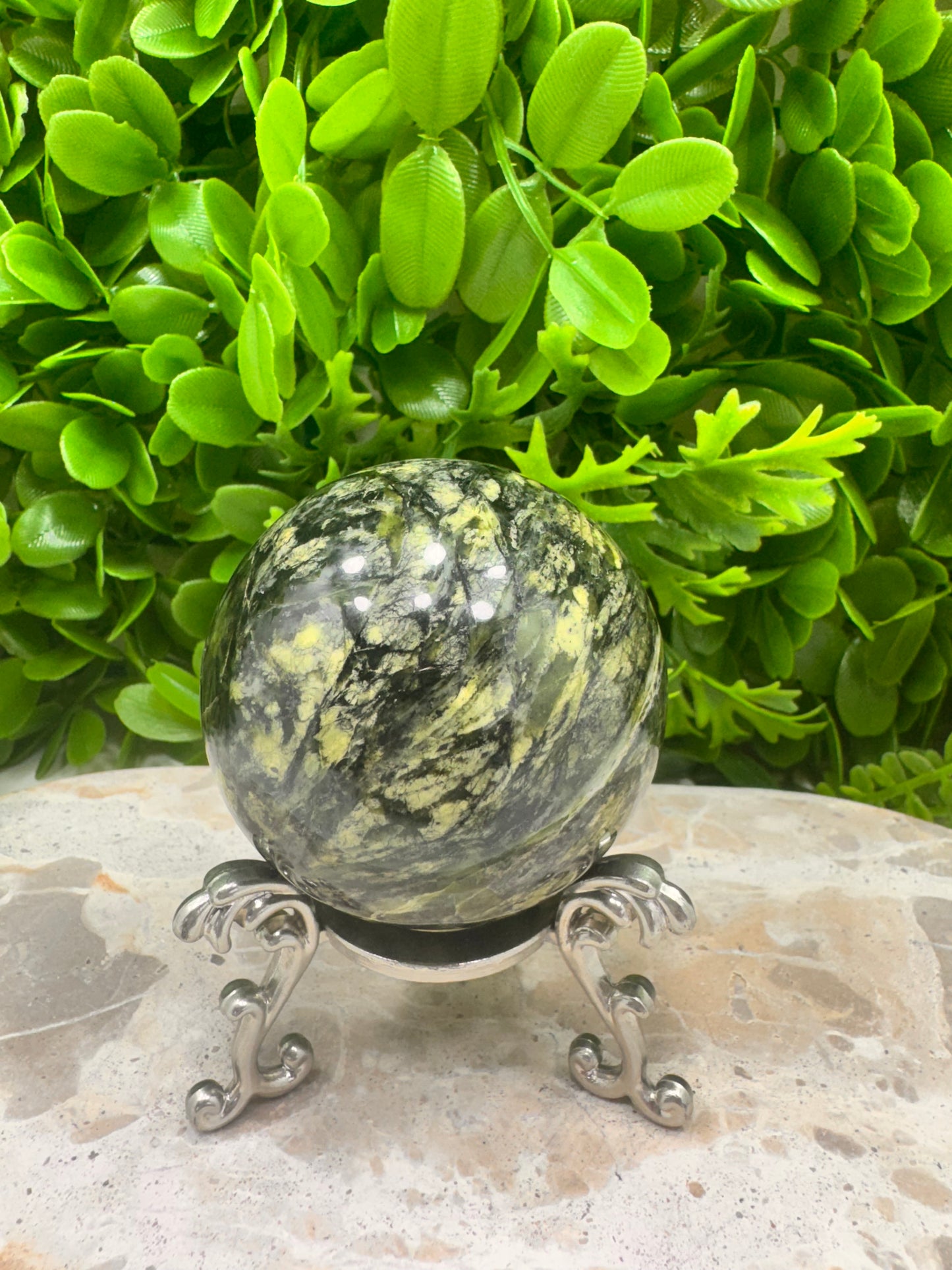 Nephrite Jade Sphere 378g