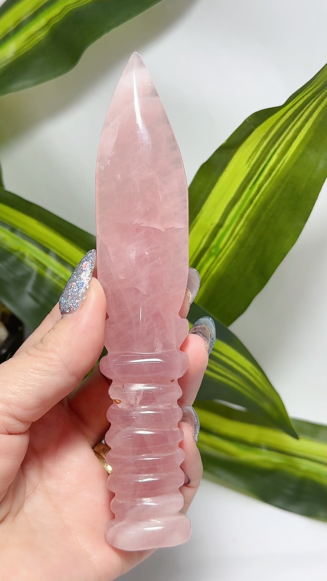Rose Quartz Knife 114g
