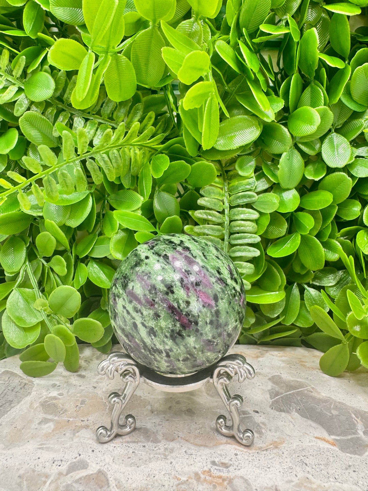 Ruby Zoisite Sphere 466g