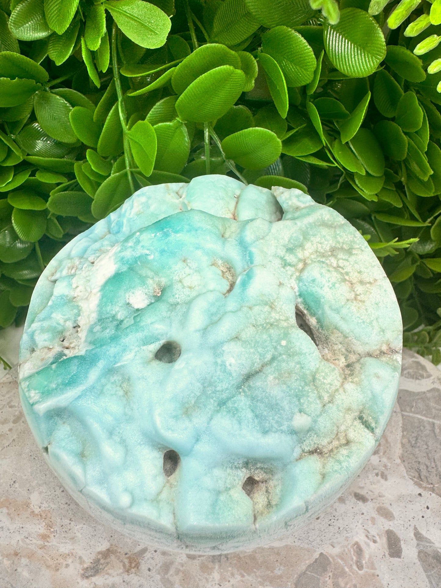 Hemimorphite Half Sphere 1616g