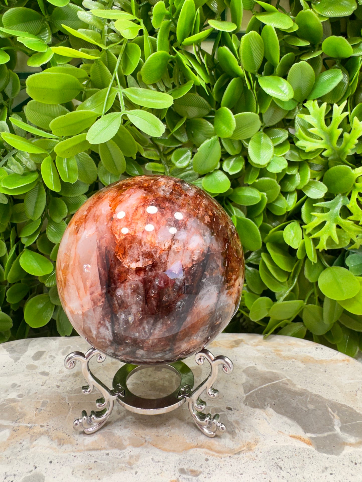 Fire Quartz Sphere 759g