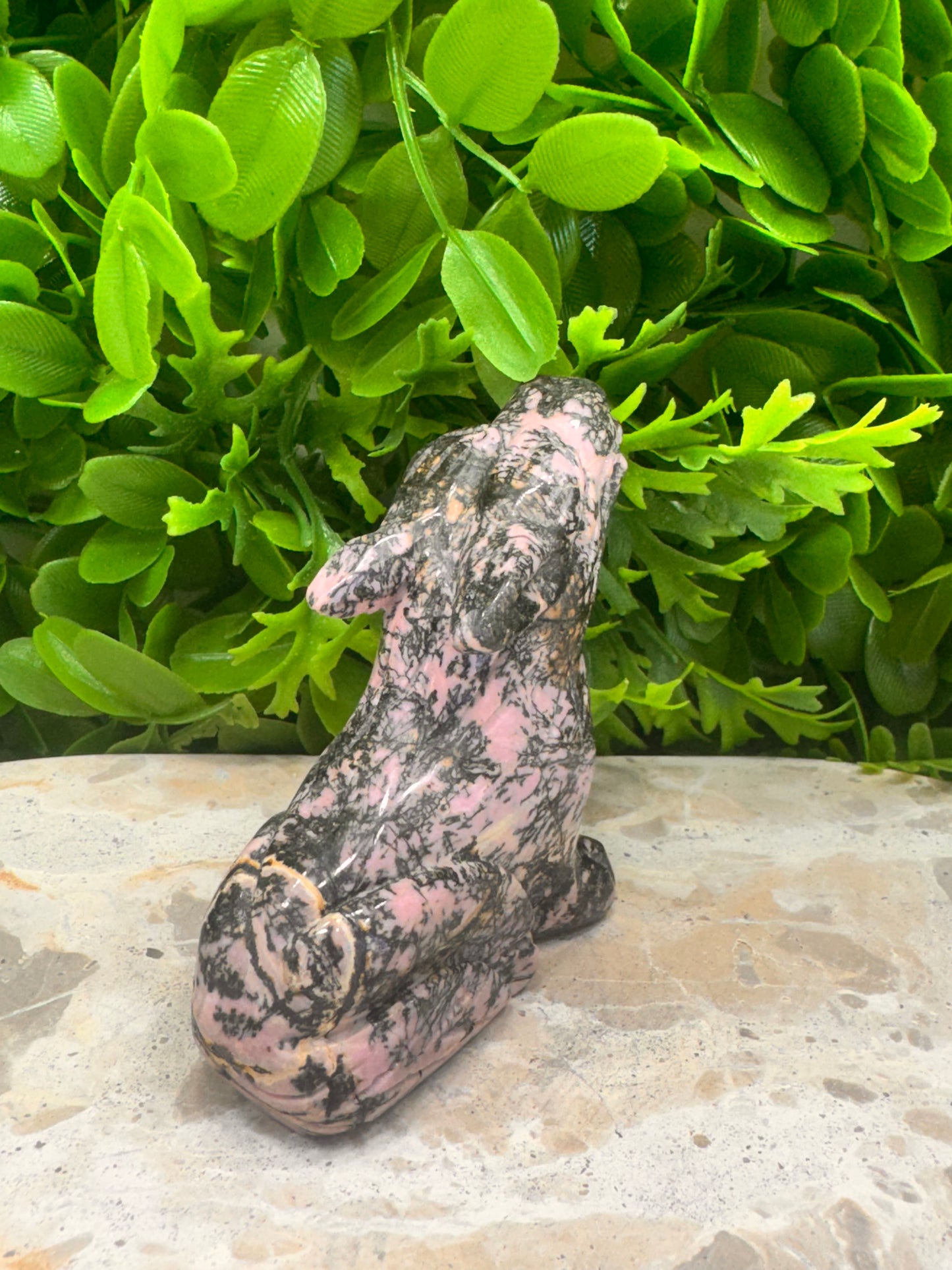 Rhodonite Wolf 338g