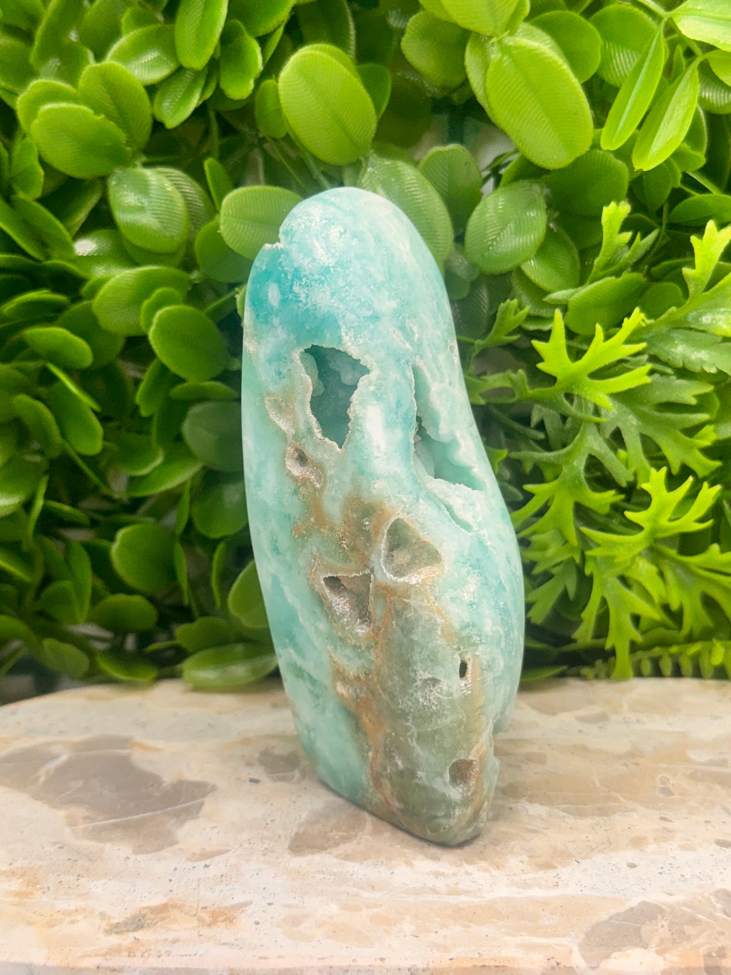 Aragonite with Smithsonite Freeform 416g