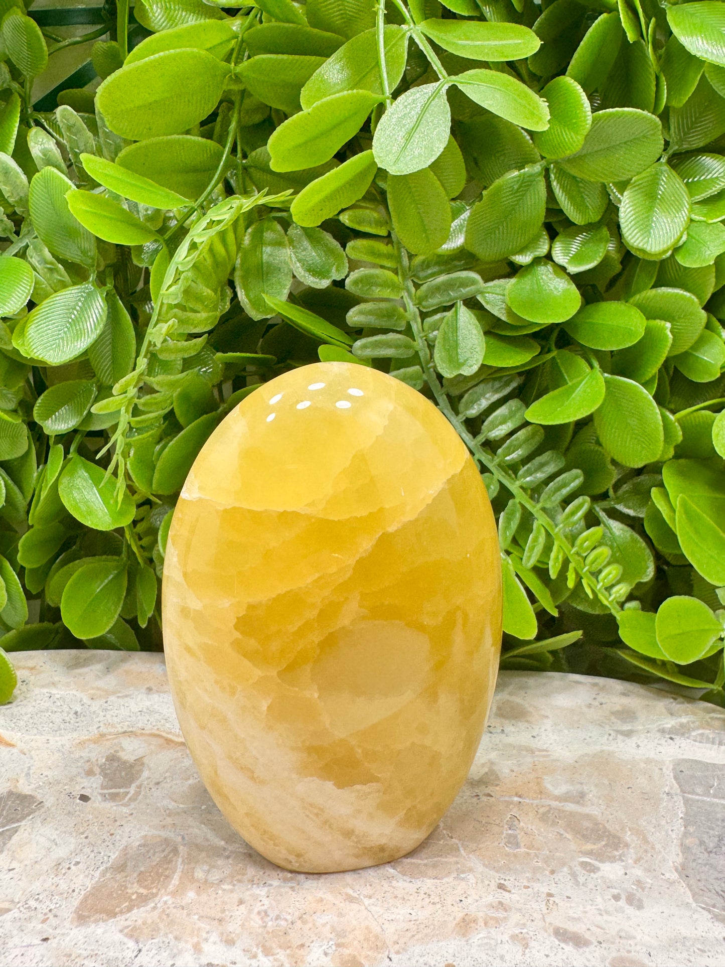 Standing Lemon Calcite 350g