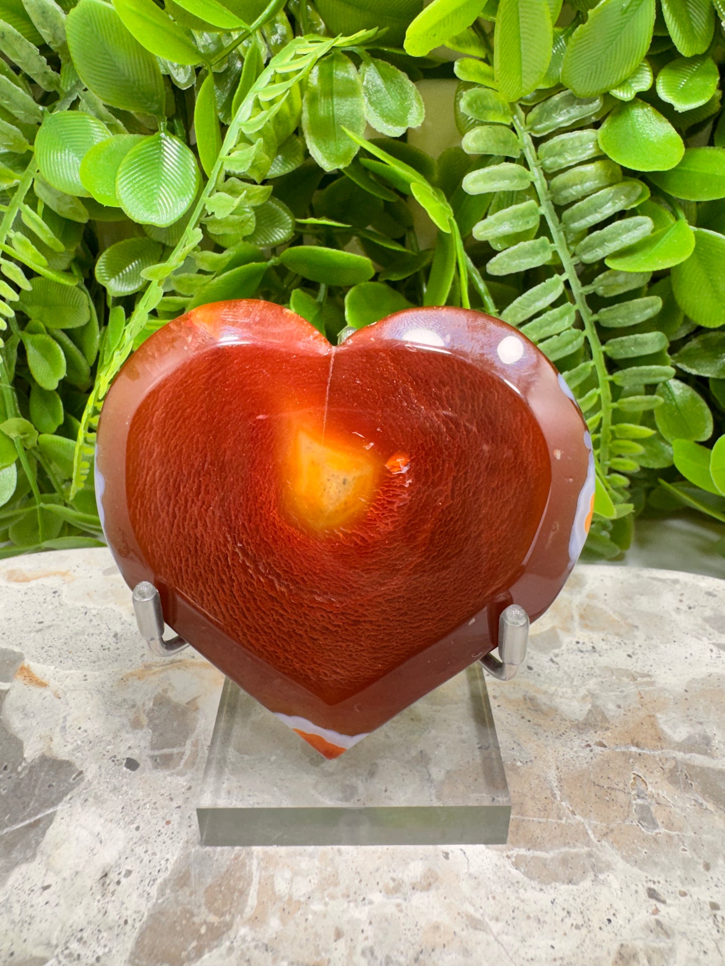 Carnelian Druzy Heart 116g