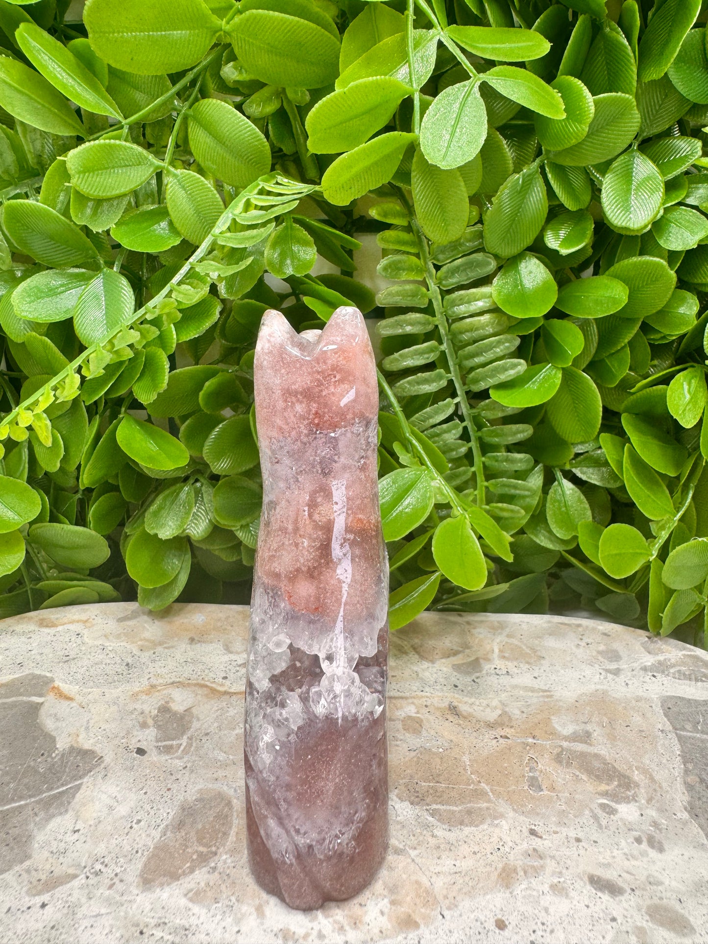 Pink Amethyst Dog 260g