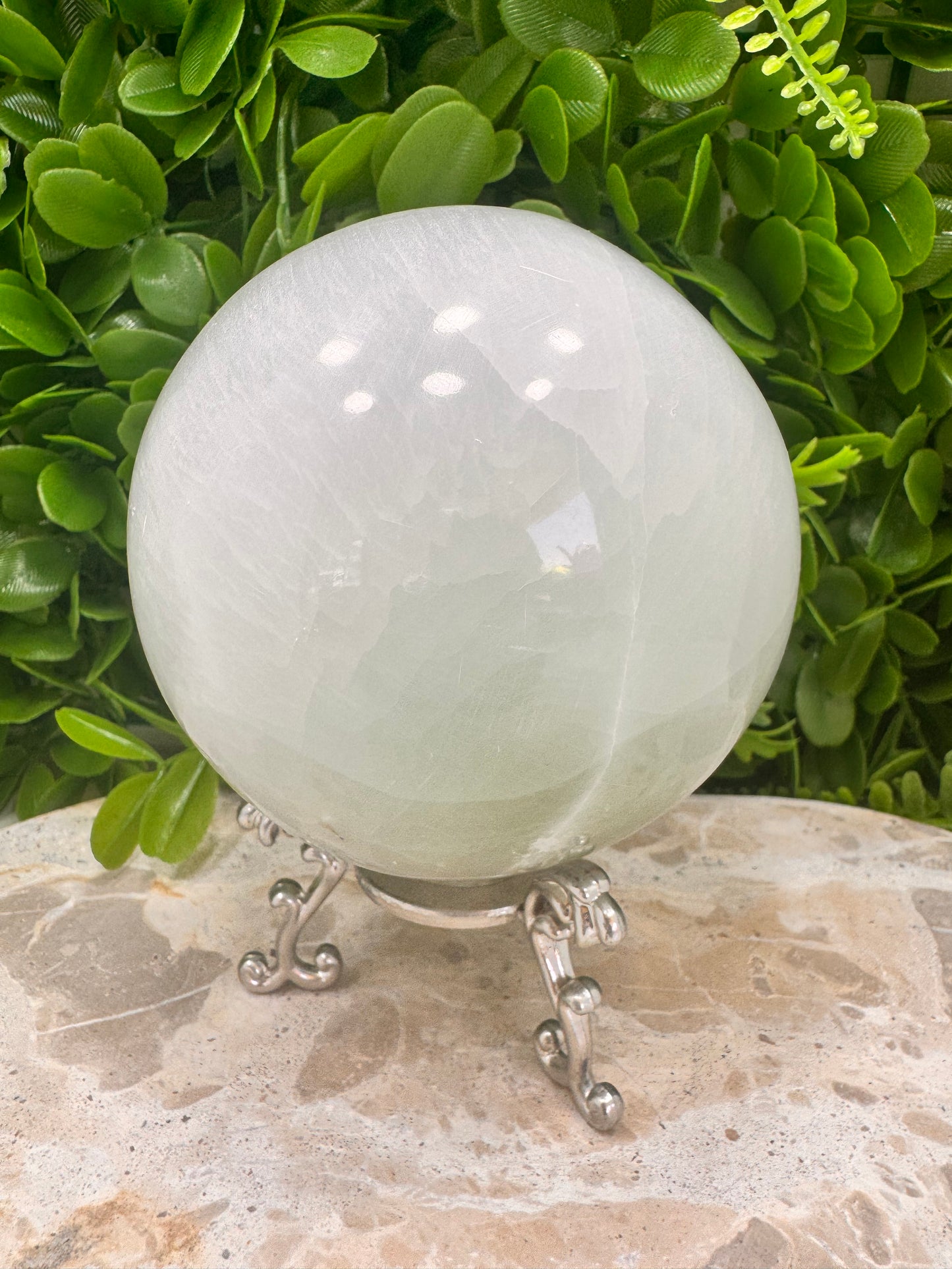 Selenite Sphere 1216g
