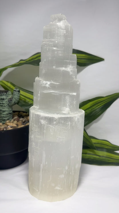 Large Selenite Tower with light base 2.4kgs