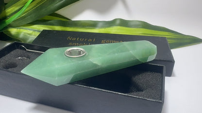 Green Aventurine Gemstone Pipe