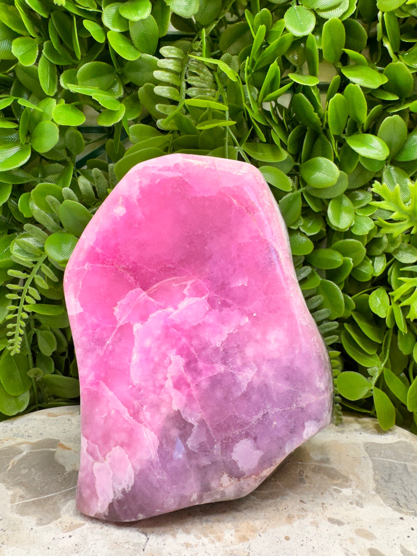 Pink Aragonite Freeform 1290g