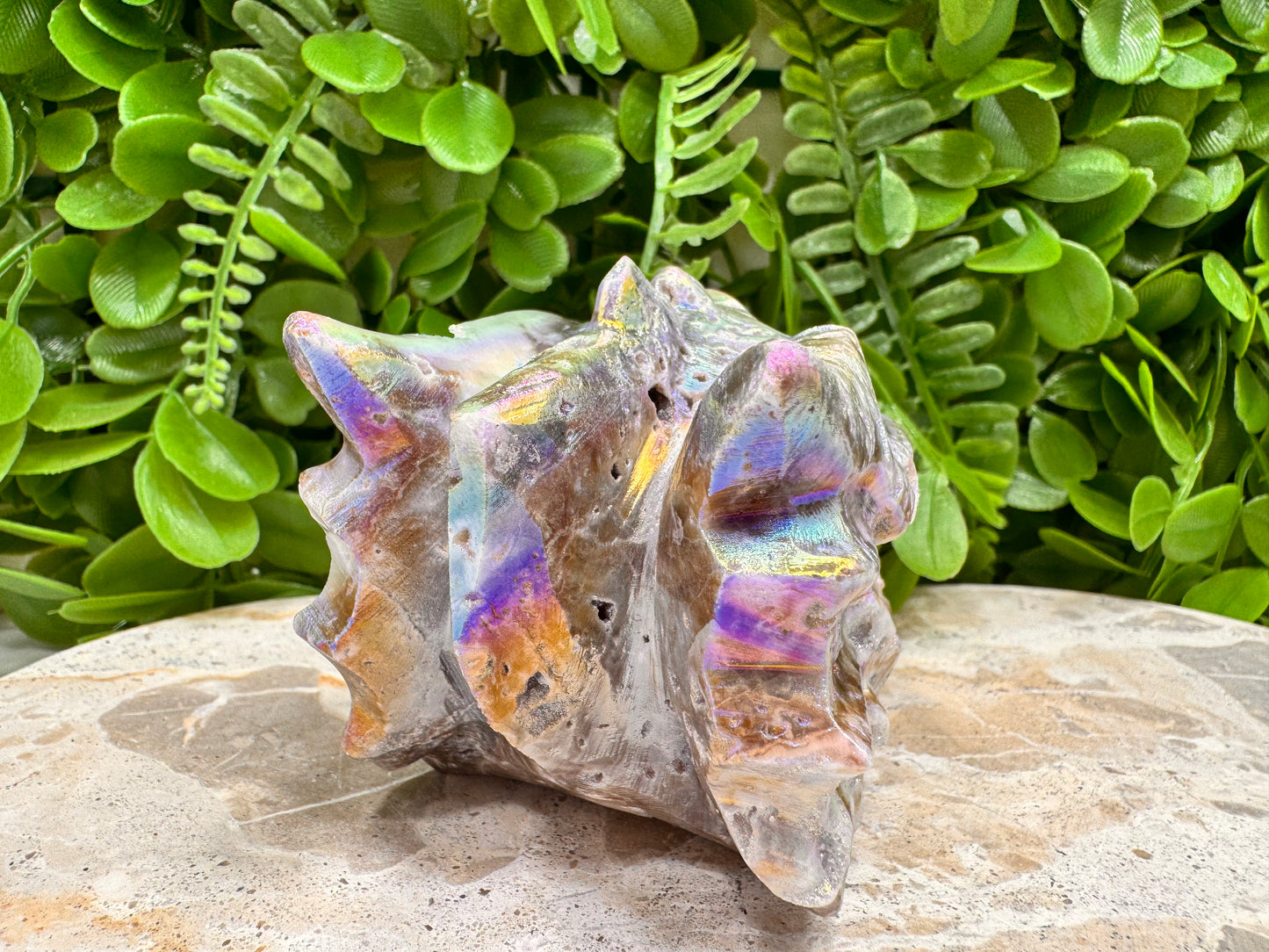 Aura Sphalerite Dragon Skull 742g