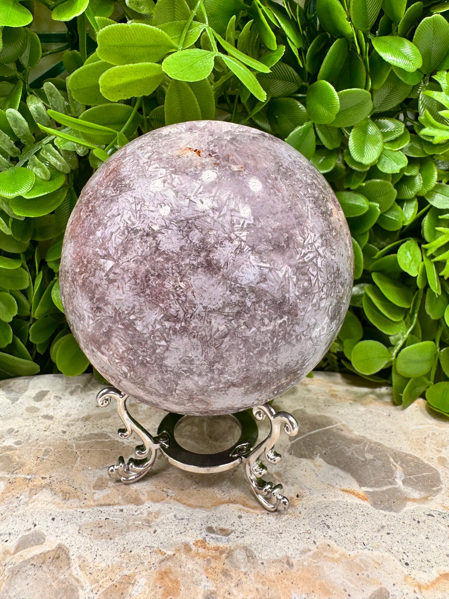 Pink Amethyst Sphere 1216g
