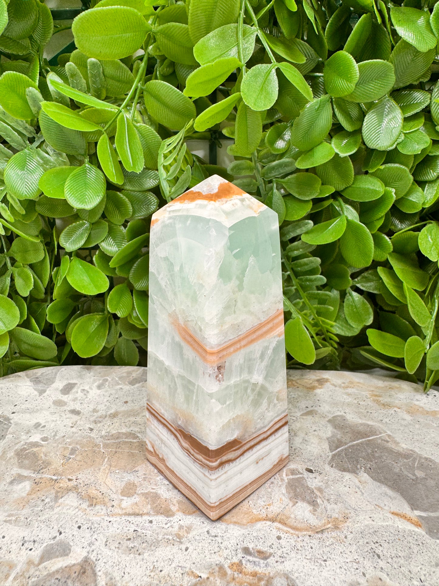 Aqua Caribbean Calcite Tower 332g