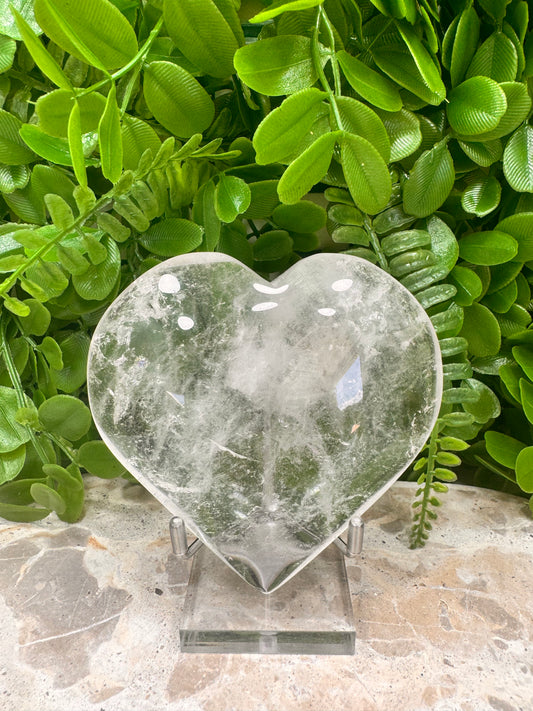 Clear Quartz Heart 395g