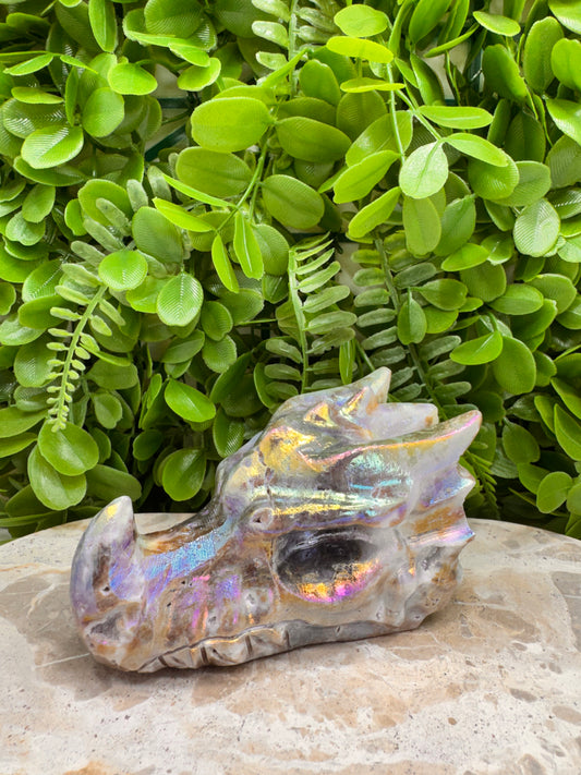 Aura Sphalerite Dragon Skull 580g