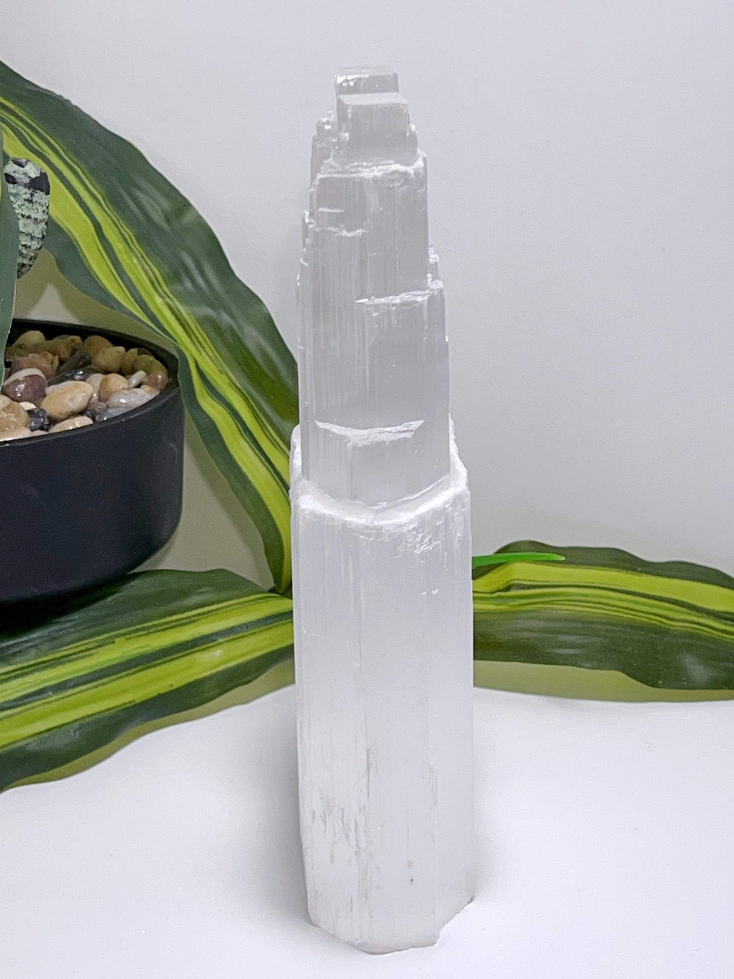 Selenite Twin Tower 1198G