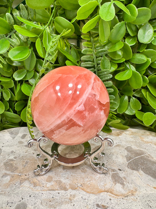Rose Calcite Sphere 460g
