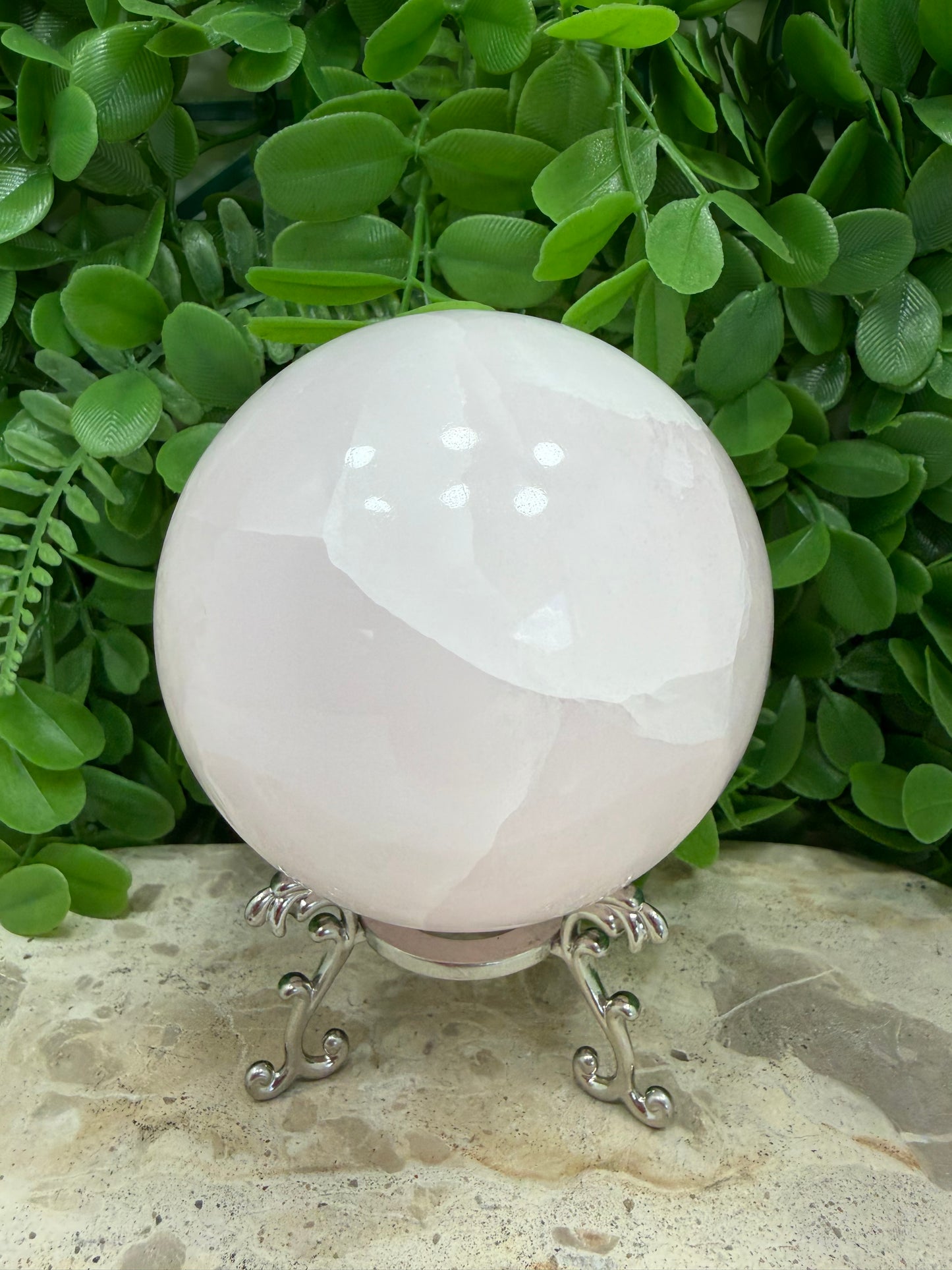 Pink Mangano Sphere UV 1268g