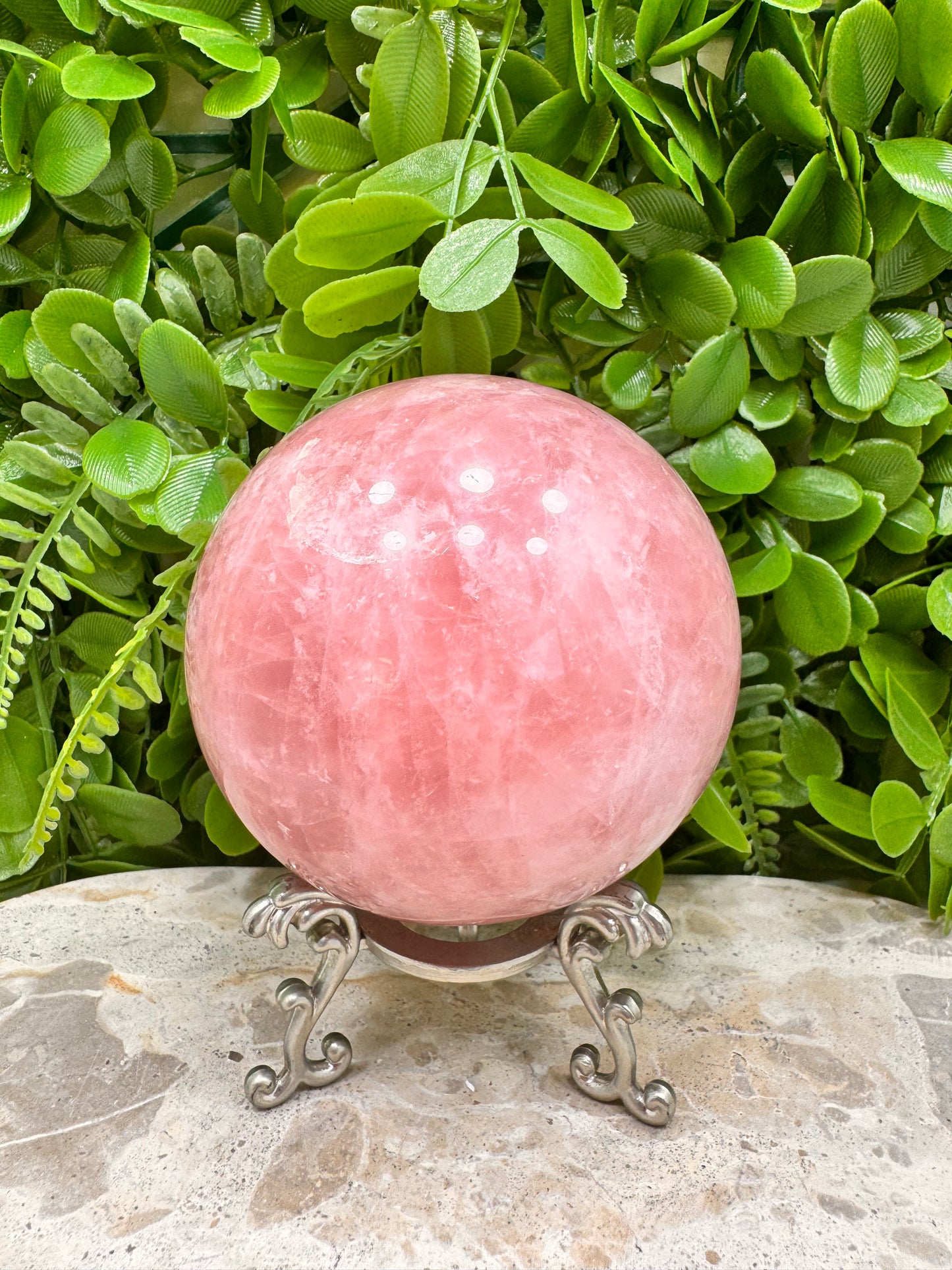 Rose Quartz Sphere 984g