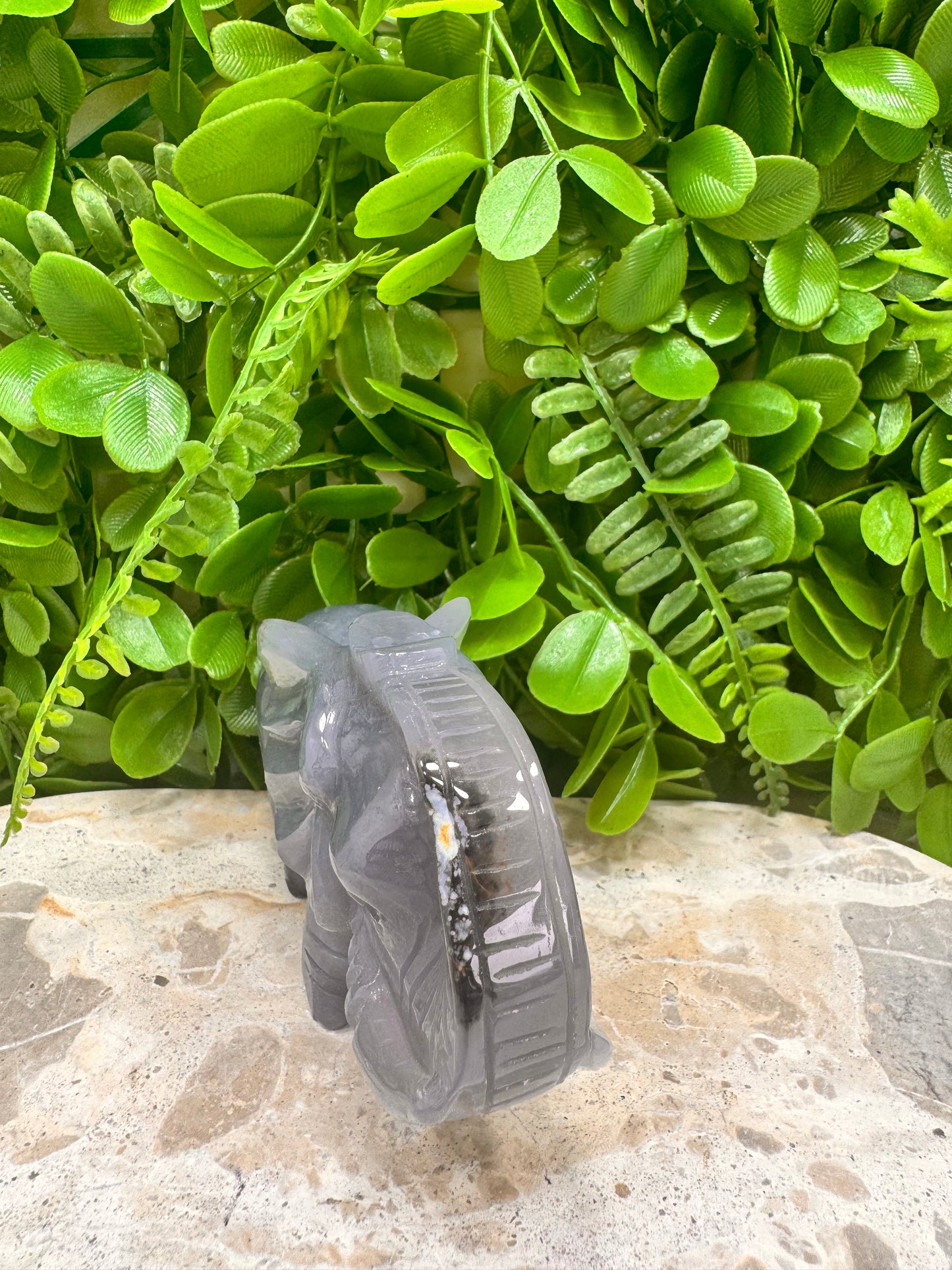 Drusy Agate Elephant 373g