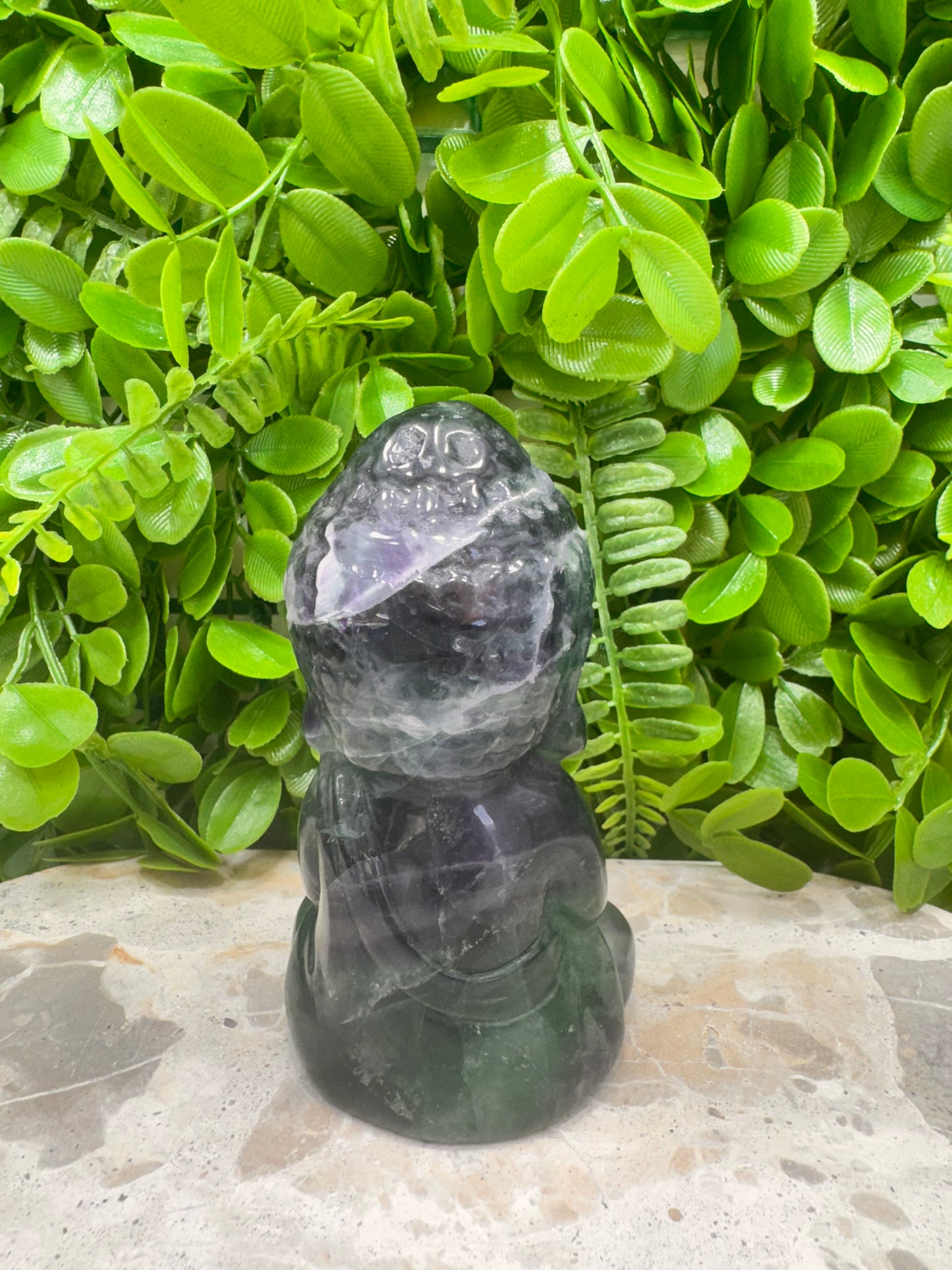 Fluorite Buddha 568g