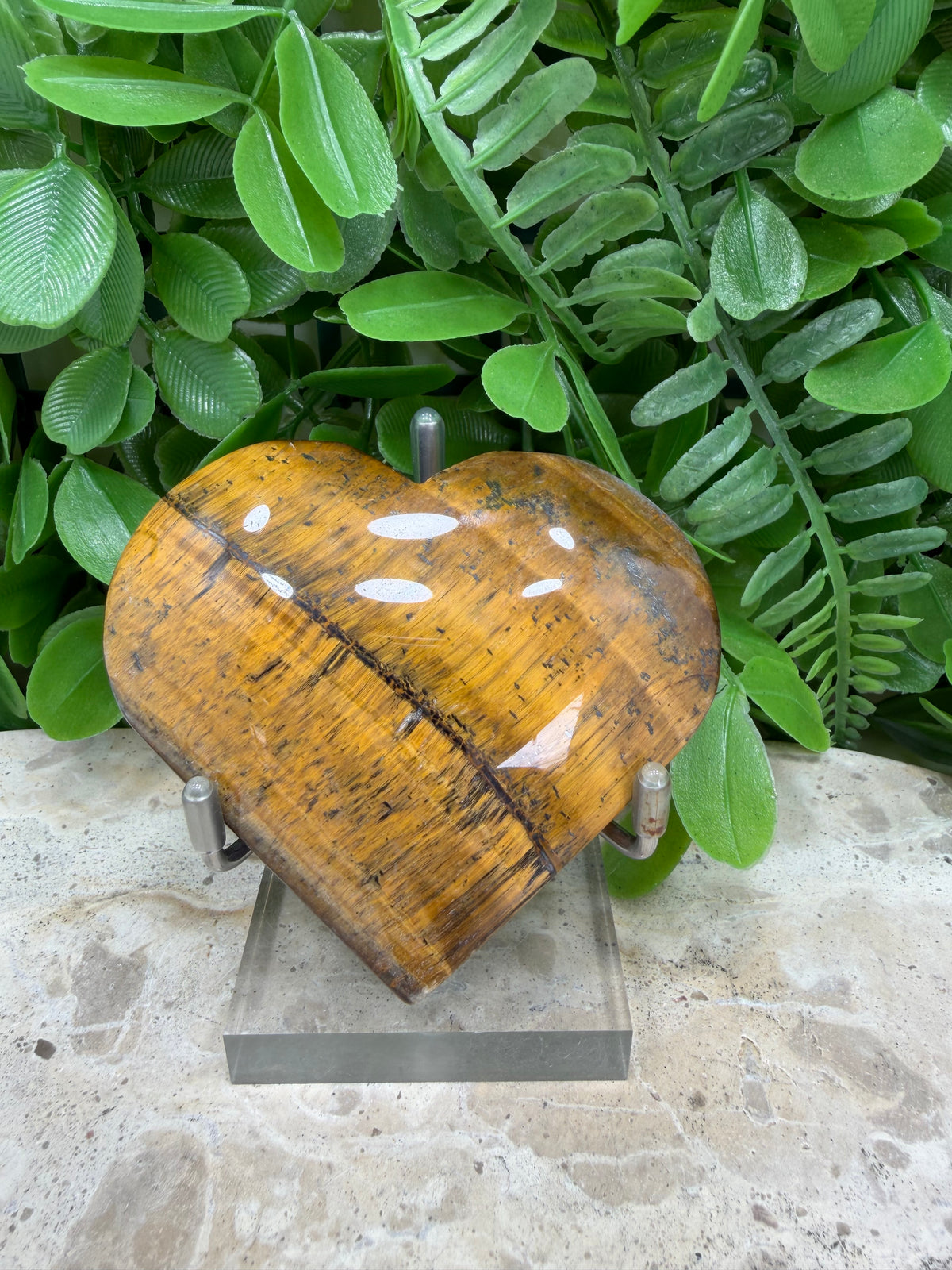 Tiger Eye Heart | Confidence • Courage • Protection