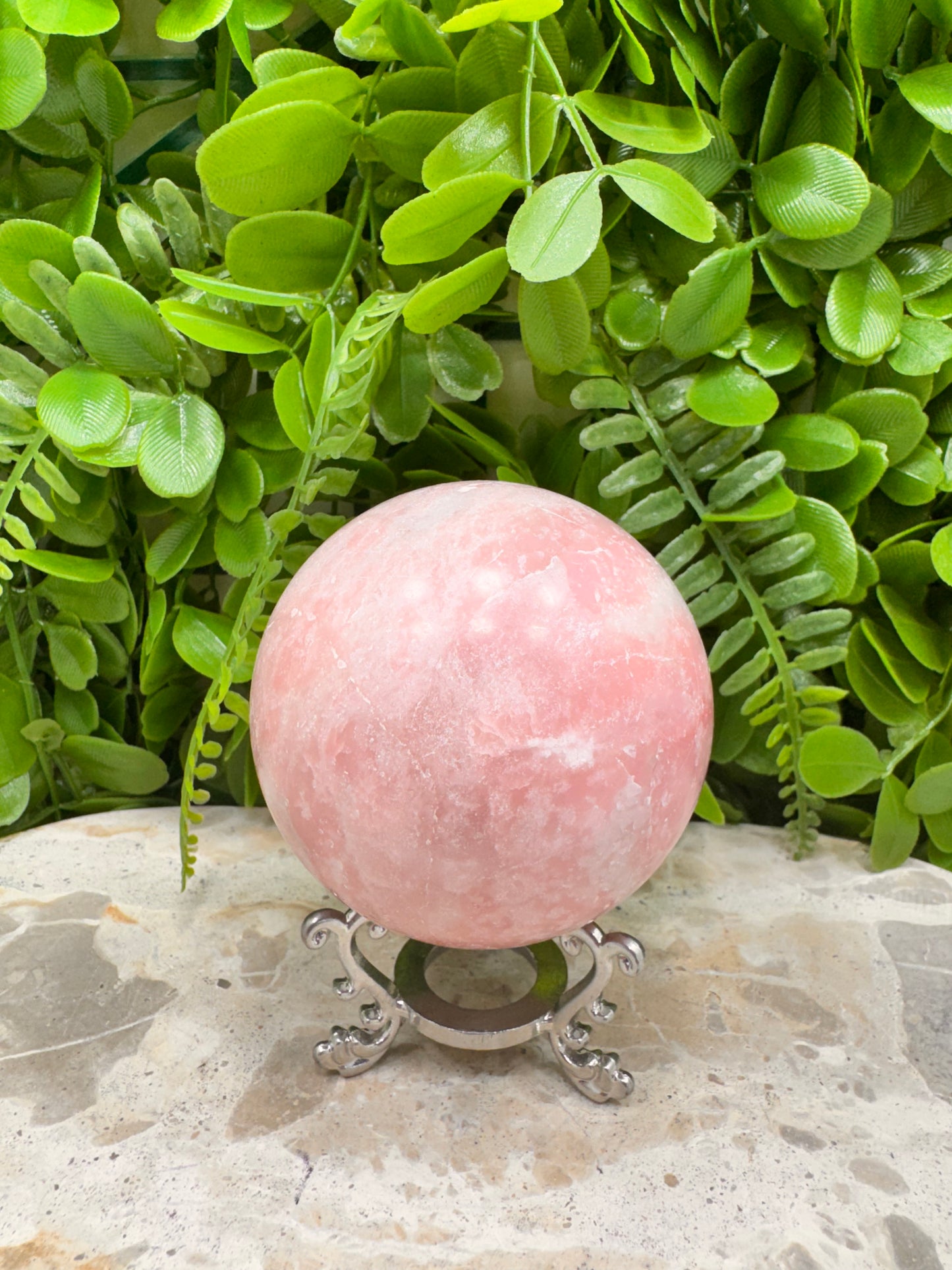 Pink Opal Sphere 497g