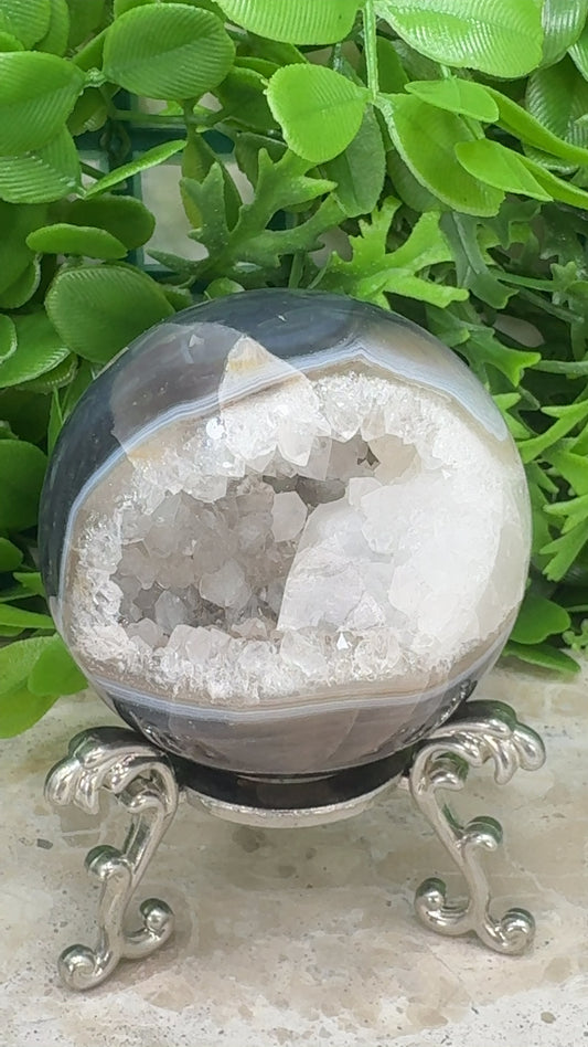 Agate Druzy Sphere 386g