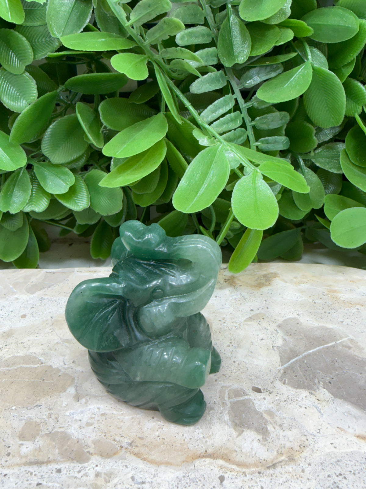 Green Aventurine Elephant 84g | Luck • Abundance • Opportunity