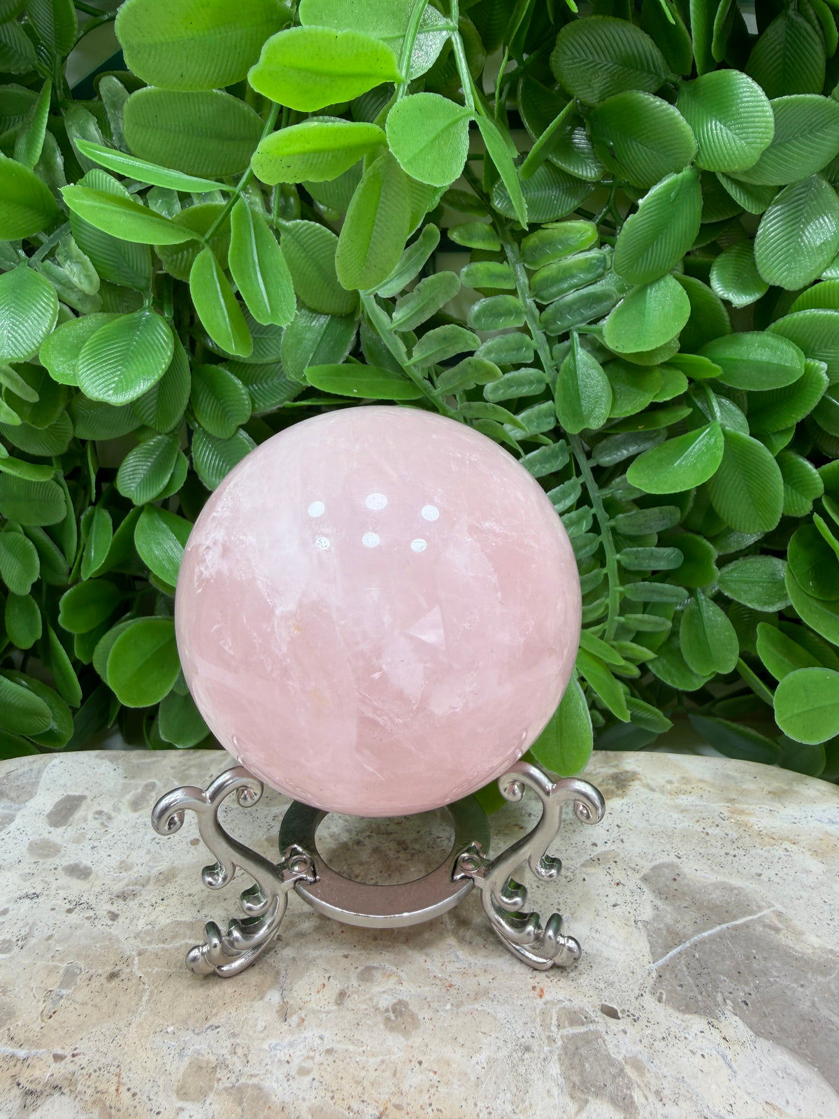 Rose Quartz Sphere | Love • Compassion • Healing