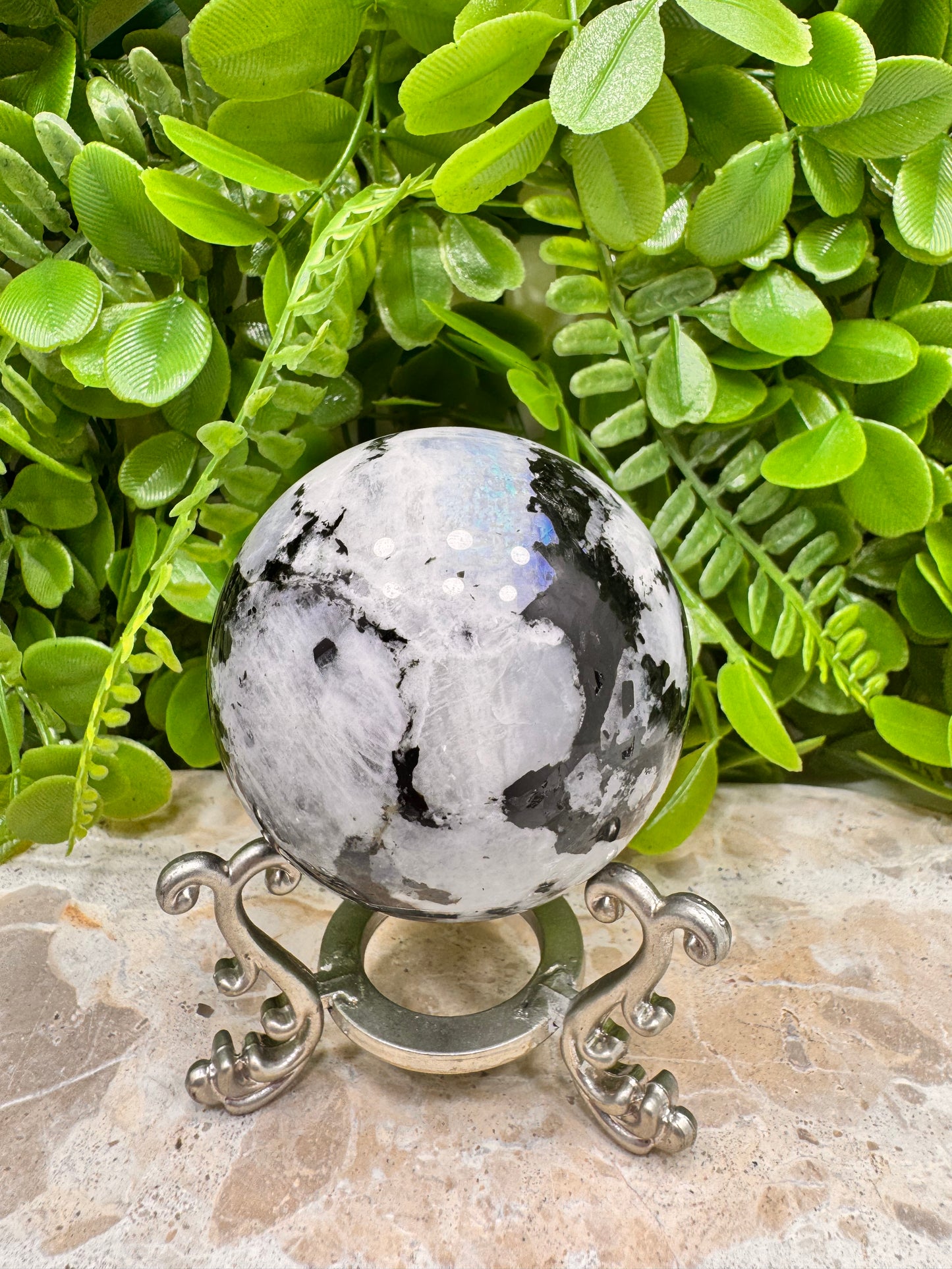 Rainbow Moonstone Sphere 361g