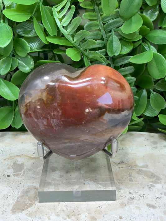 Polychrome Jasper Heart 226g