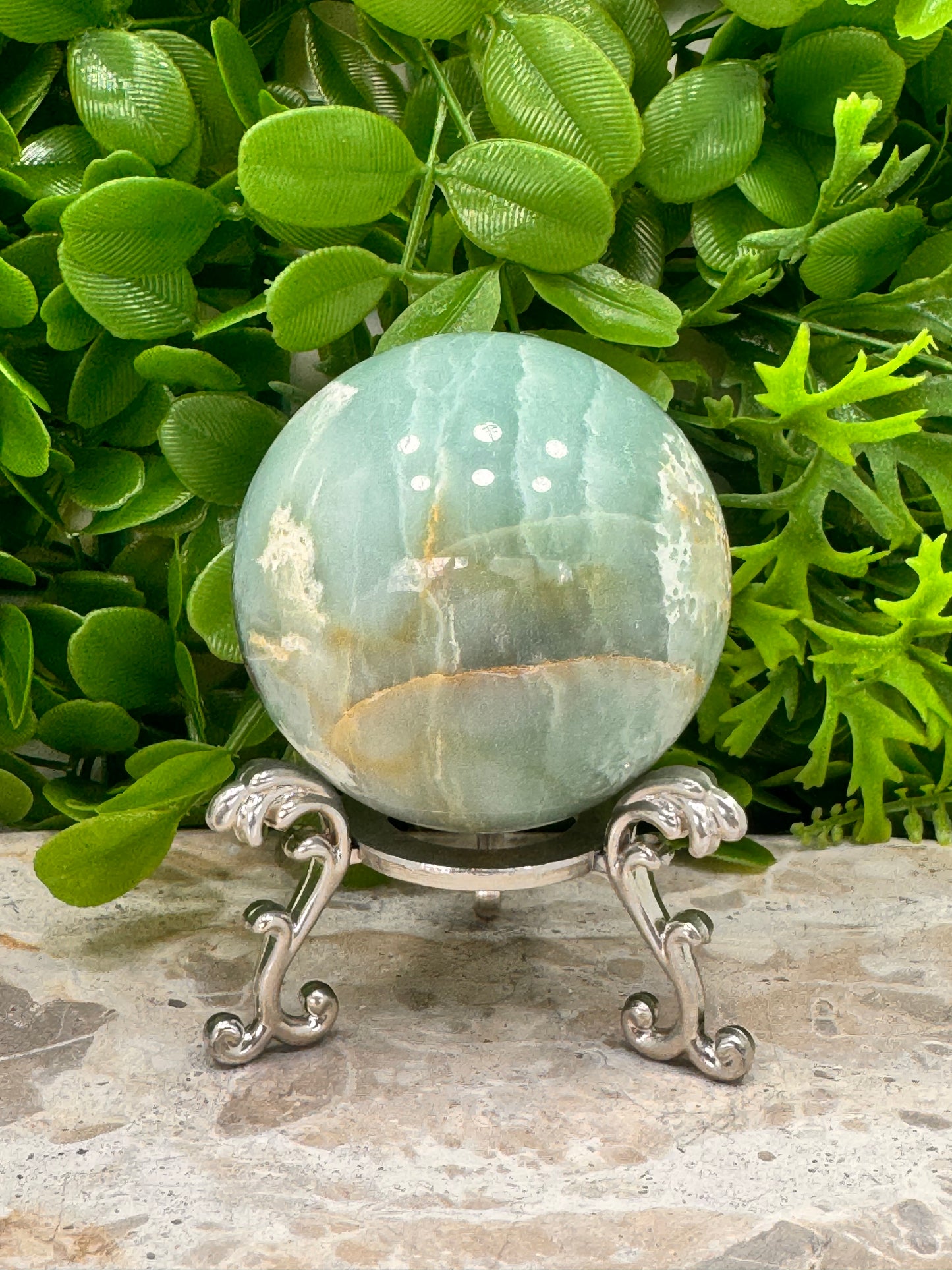 Sky Blue Opal Sphere 395g