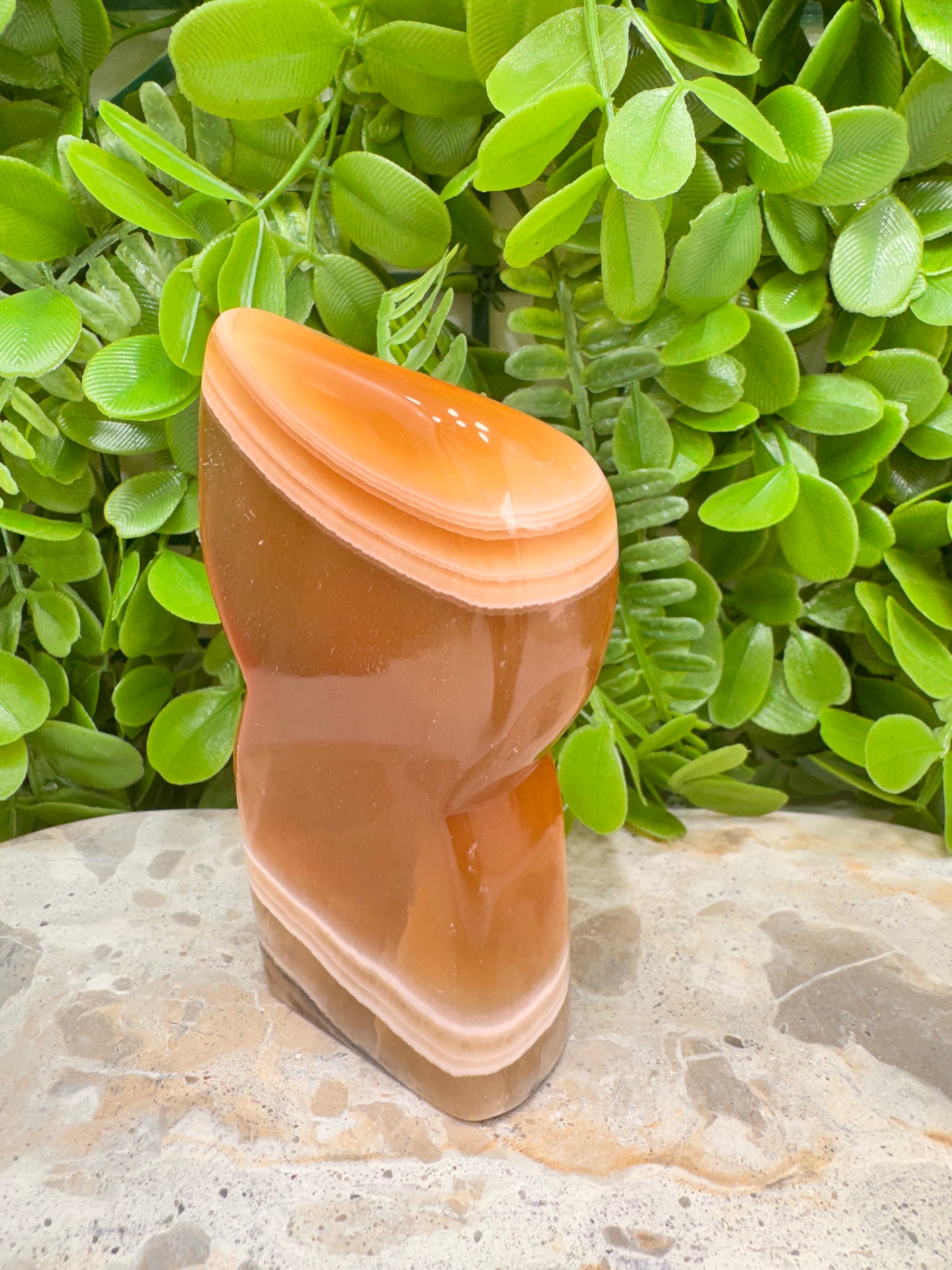 Banded Honey Calcite Freeform 388g